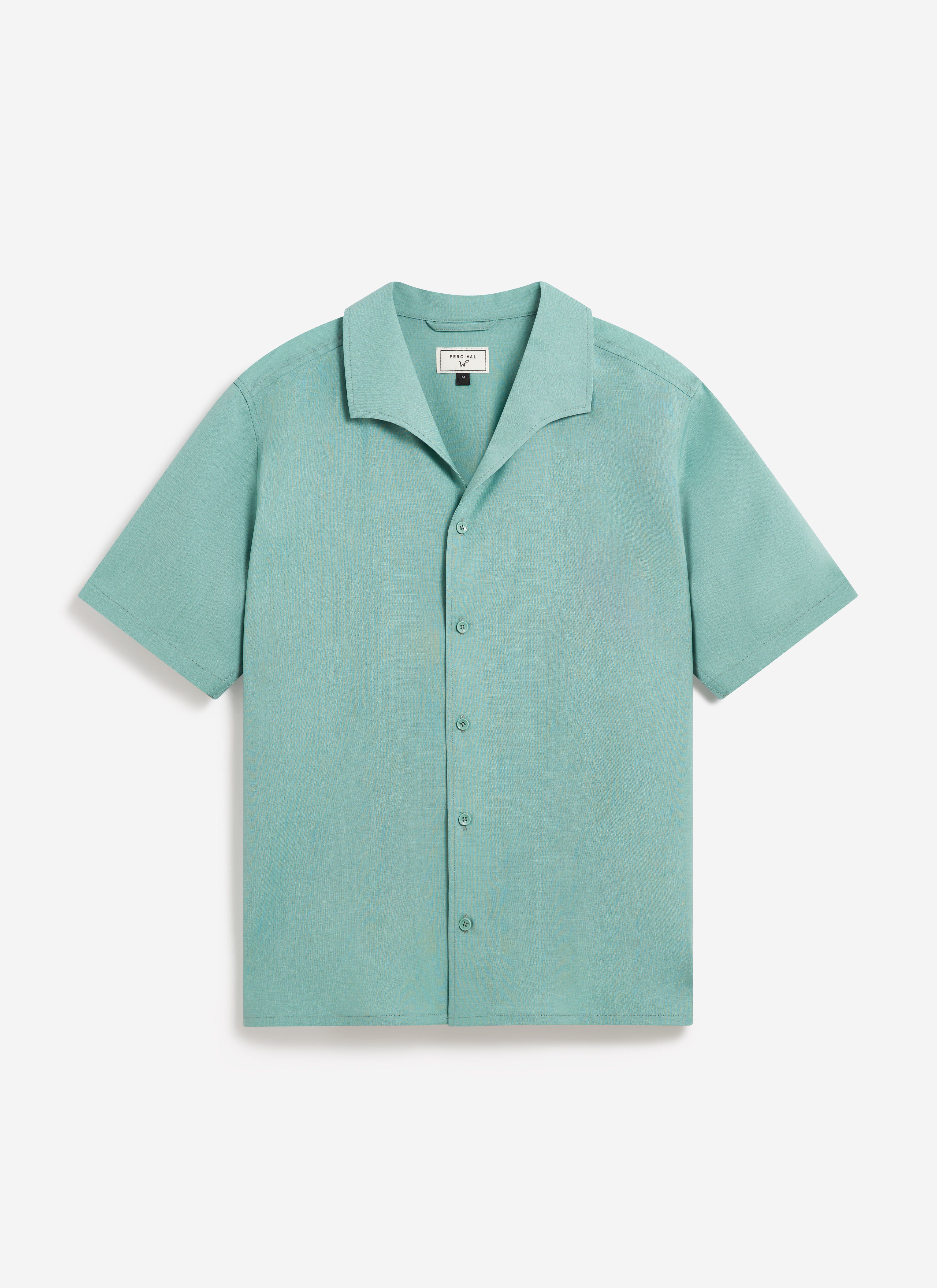 Drape Cuban Shirt | Percival x Warren | Mint Green - Image 9