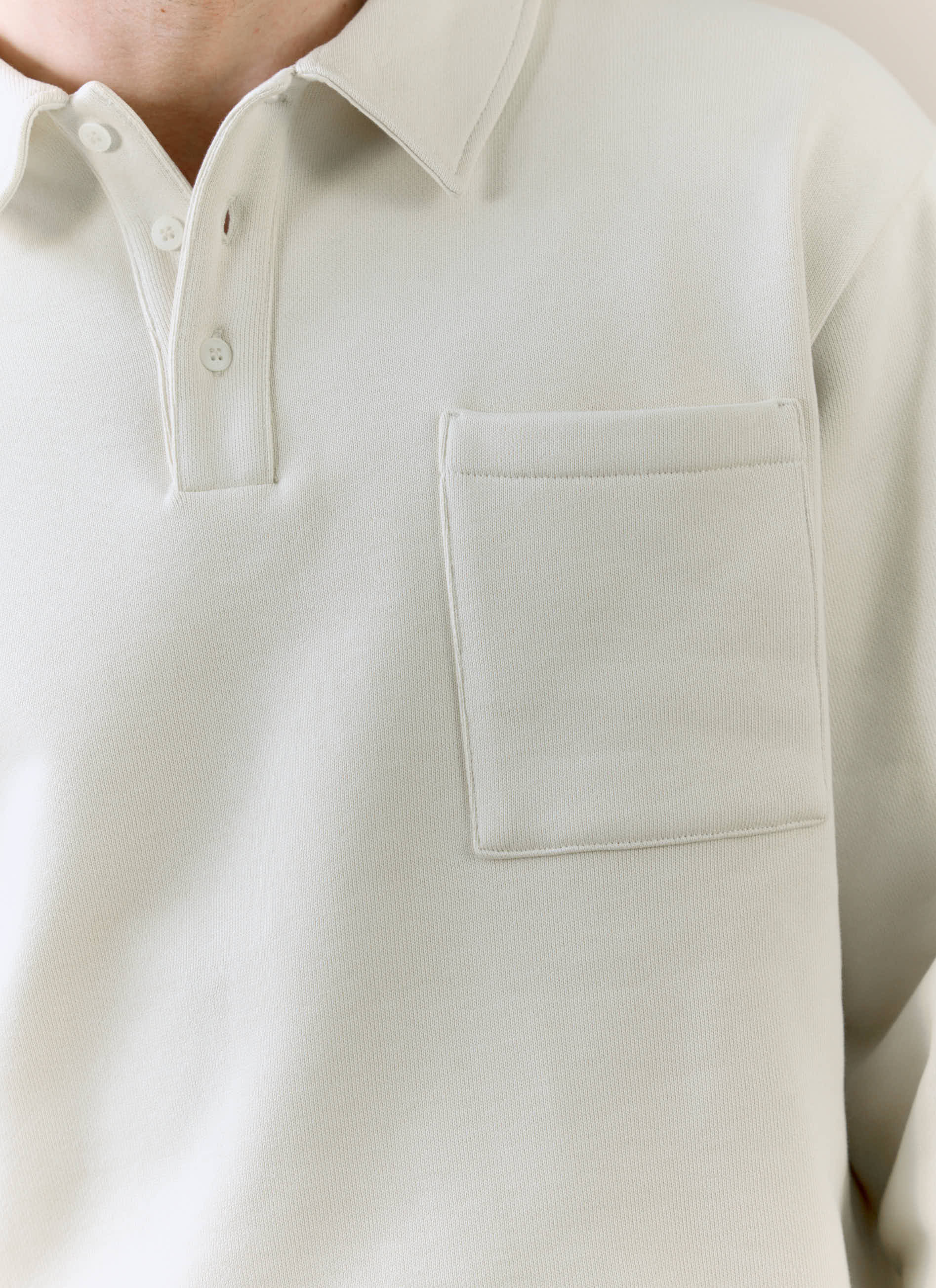 Dudley Boxy Sweatshirt | Cotton | Cream - Image 4