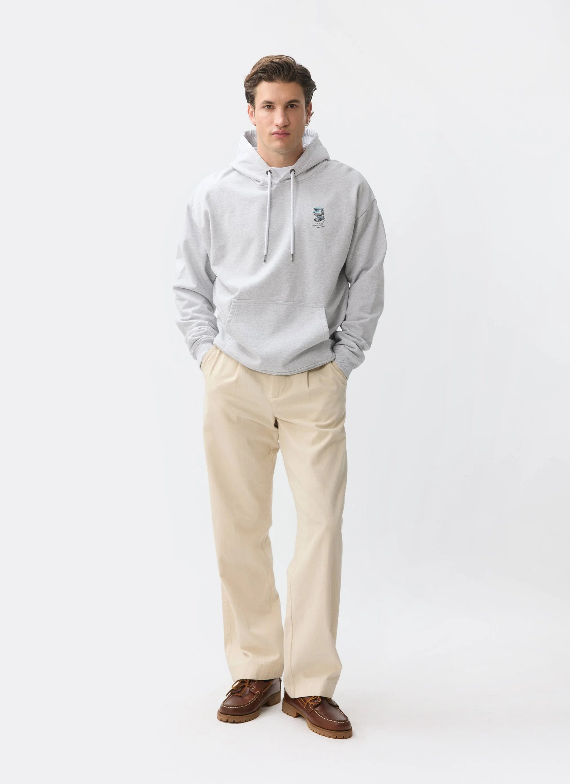 Duke Hoodie | Cotton | Grey - Image 2