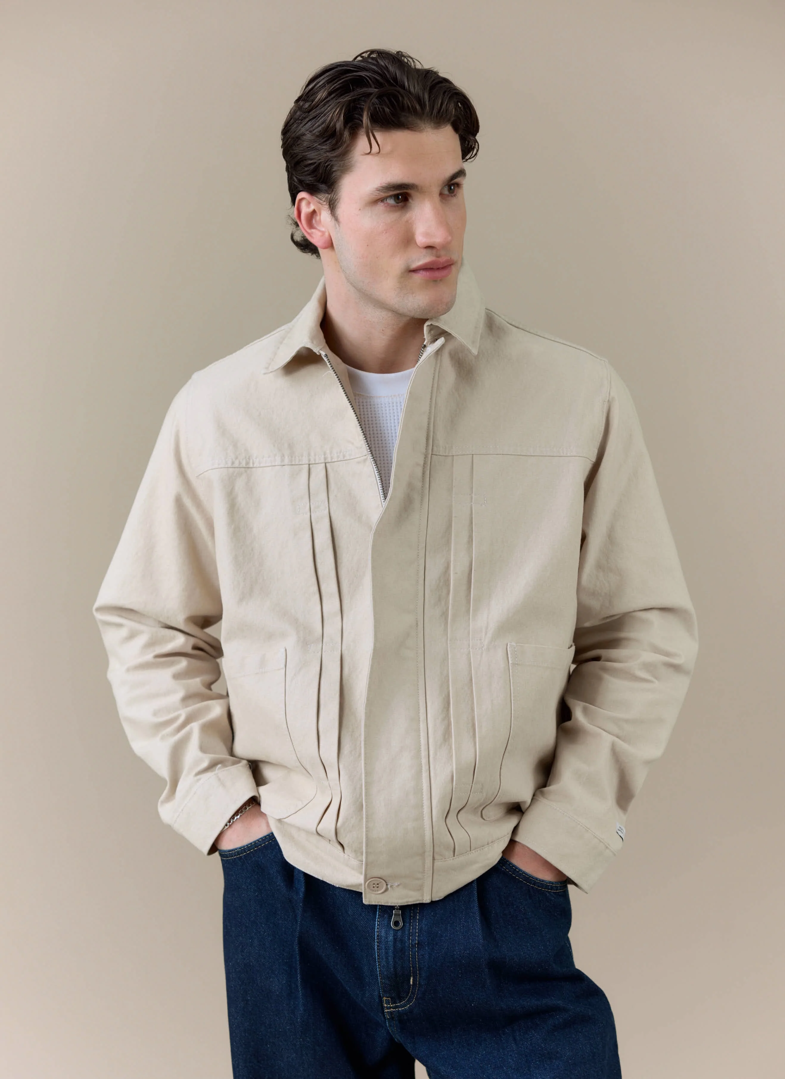Ernst Jacket | Cotton | Cream - Image 3