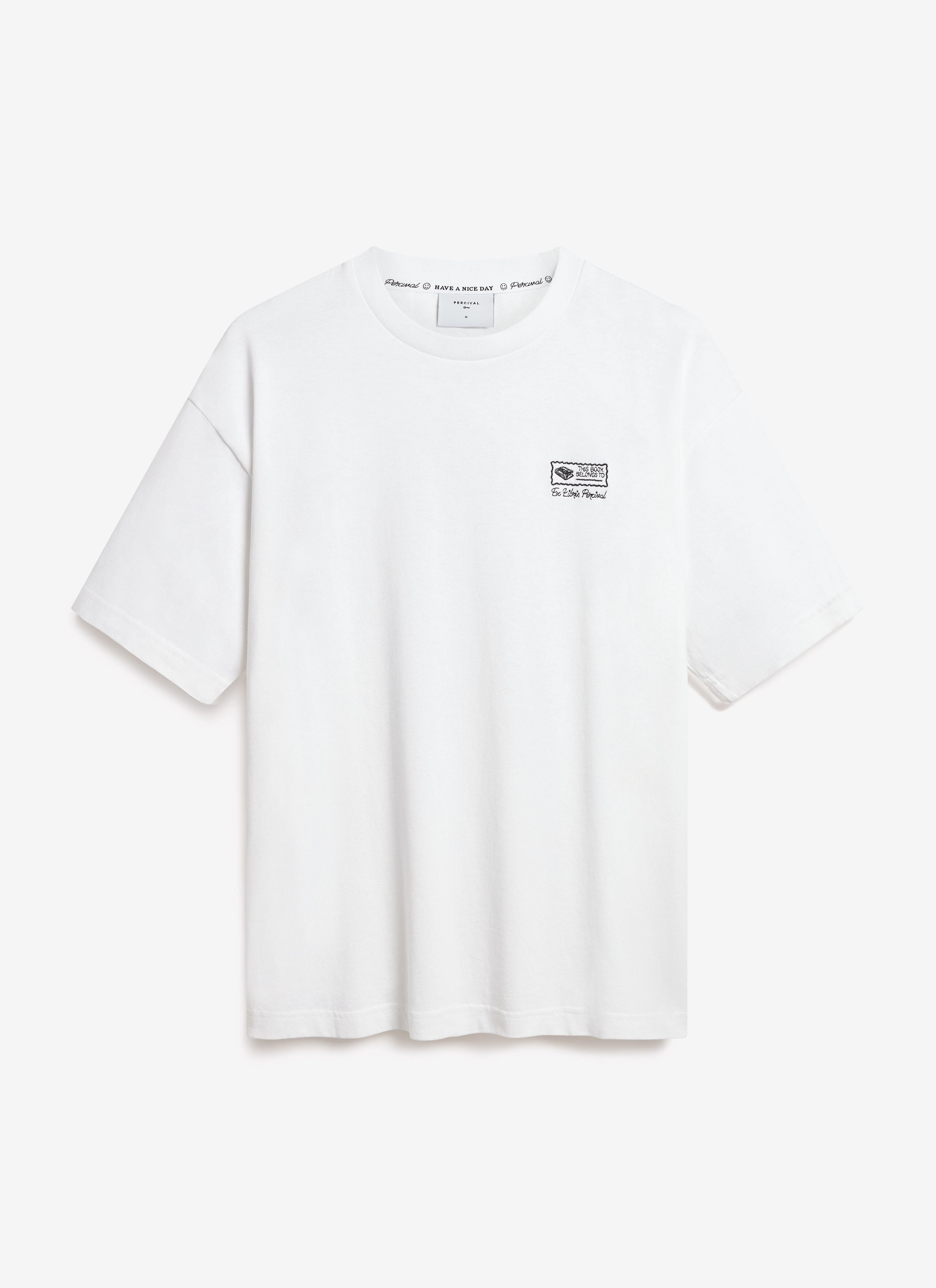 Ex Libris Oversized T Shirt | Cotton | White - Image 7