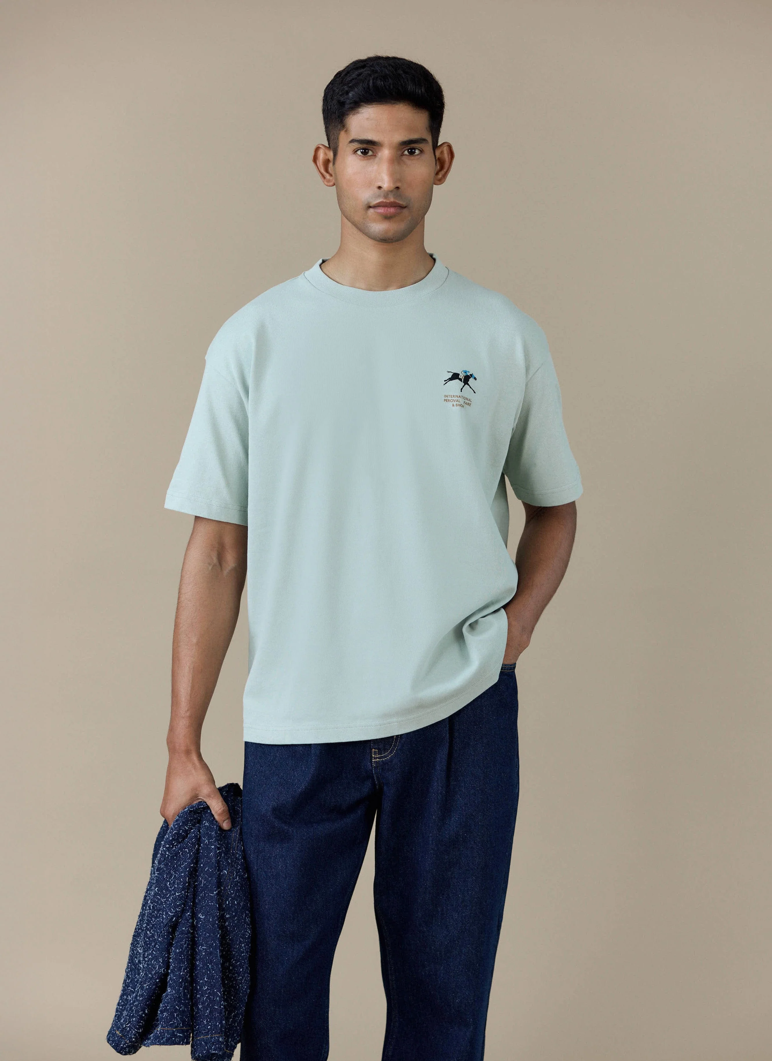 Fair and Show Oversized T Shirt | Organic Cotton | Sage - Image 3