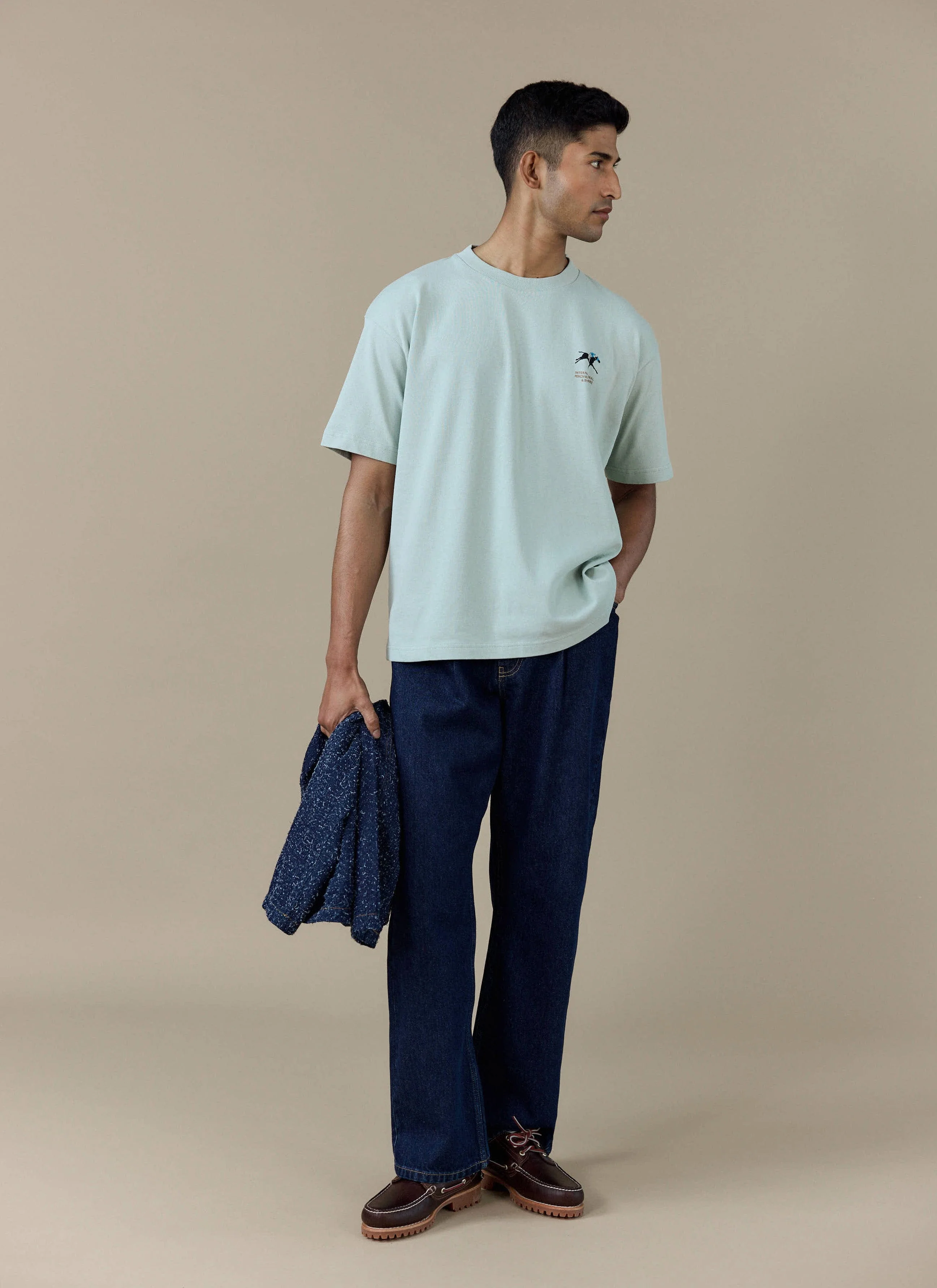 Fair and Show Oversized T Shirt | Organic Cotton | Sage - Image 4