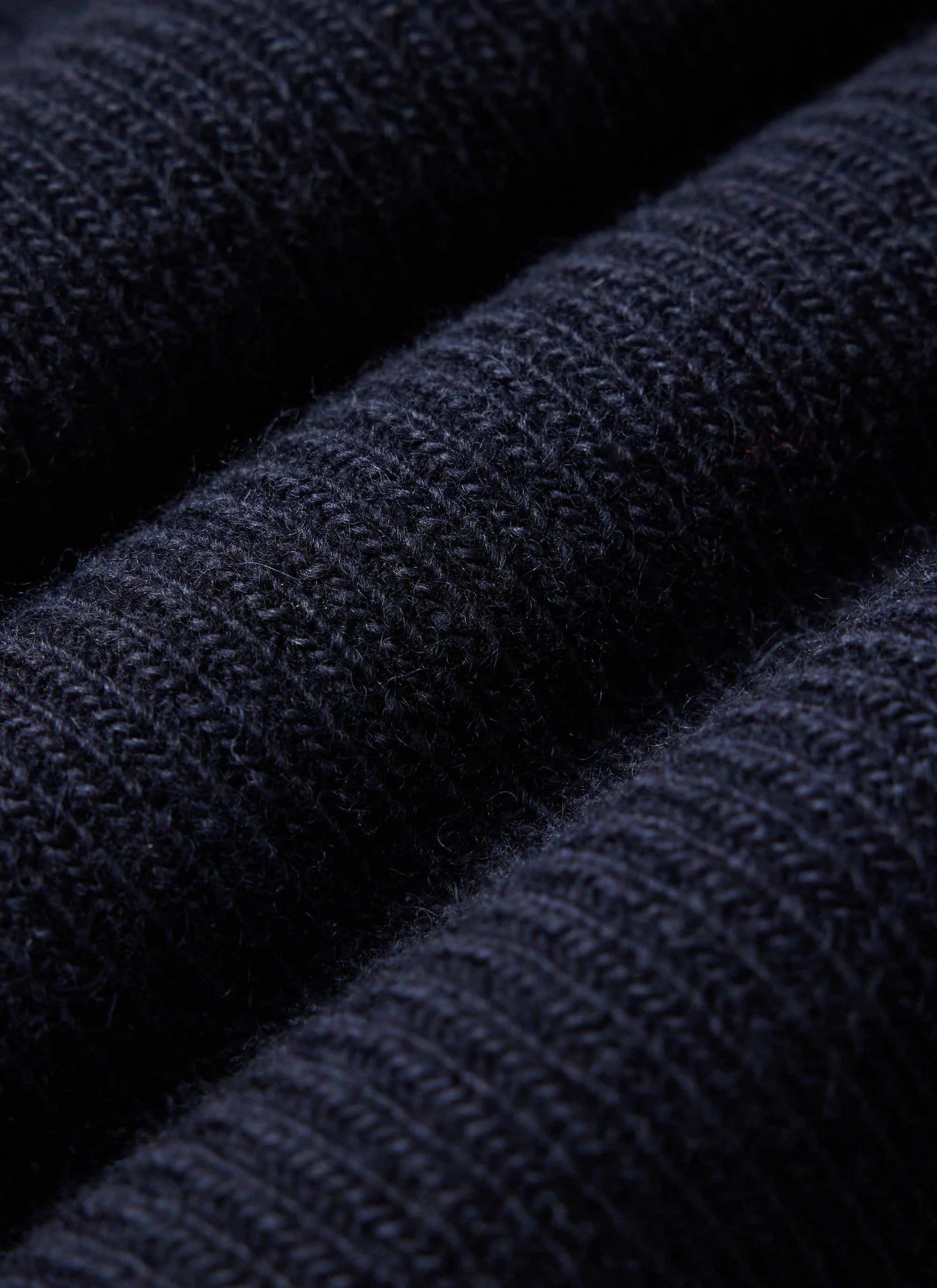 Fisherman Raglan Jumper | Wool | Navy - Image 5