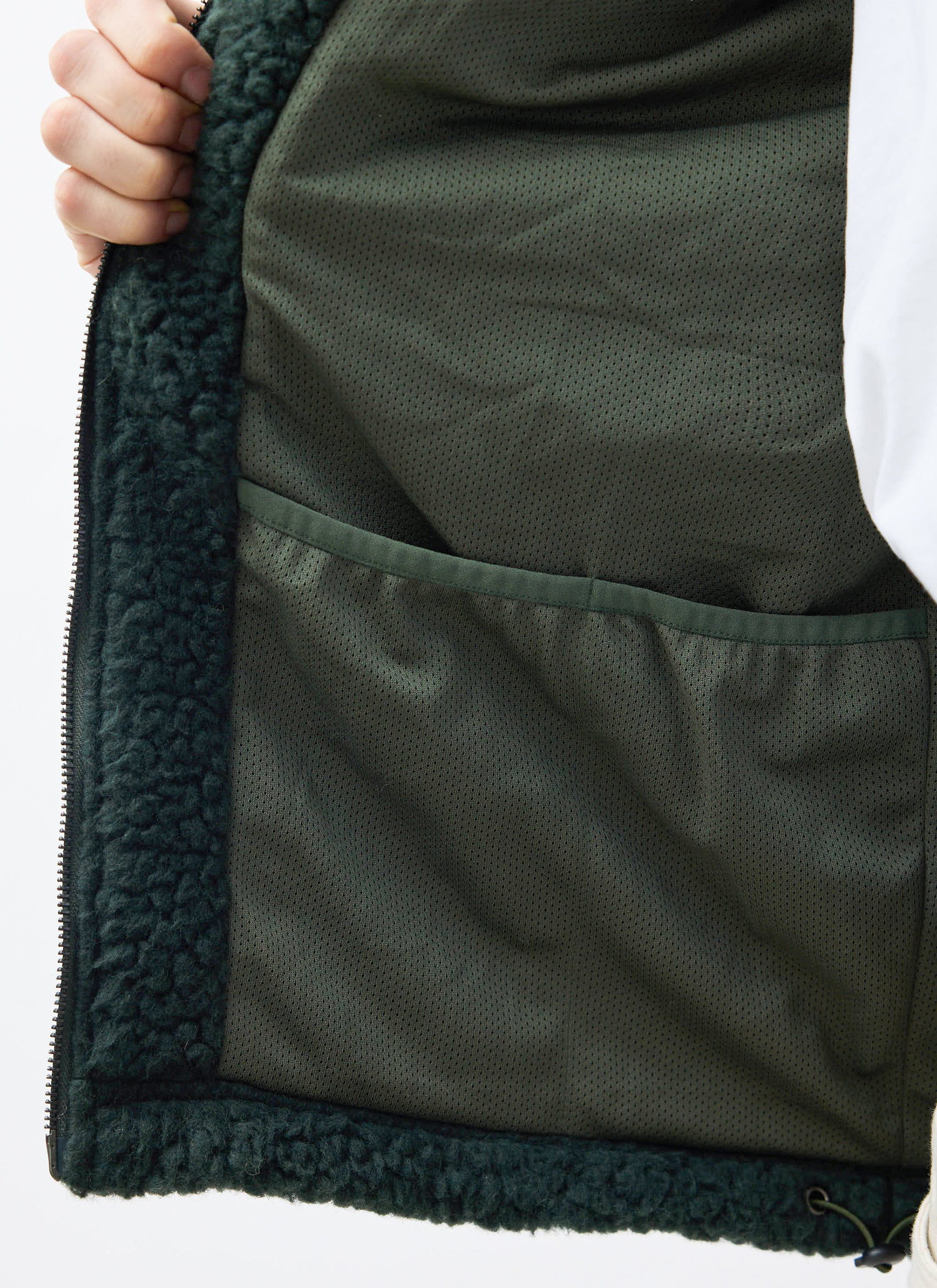 Men's Wool Fleece Jacket | Forest - Image 7