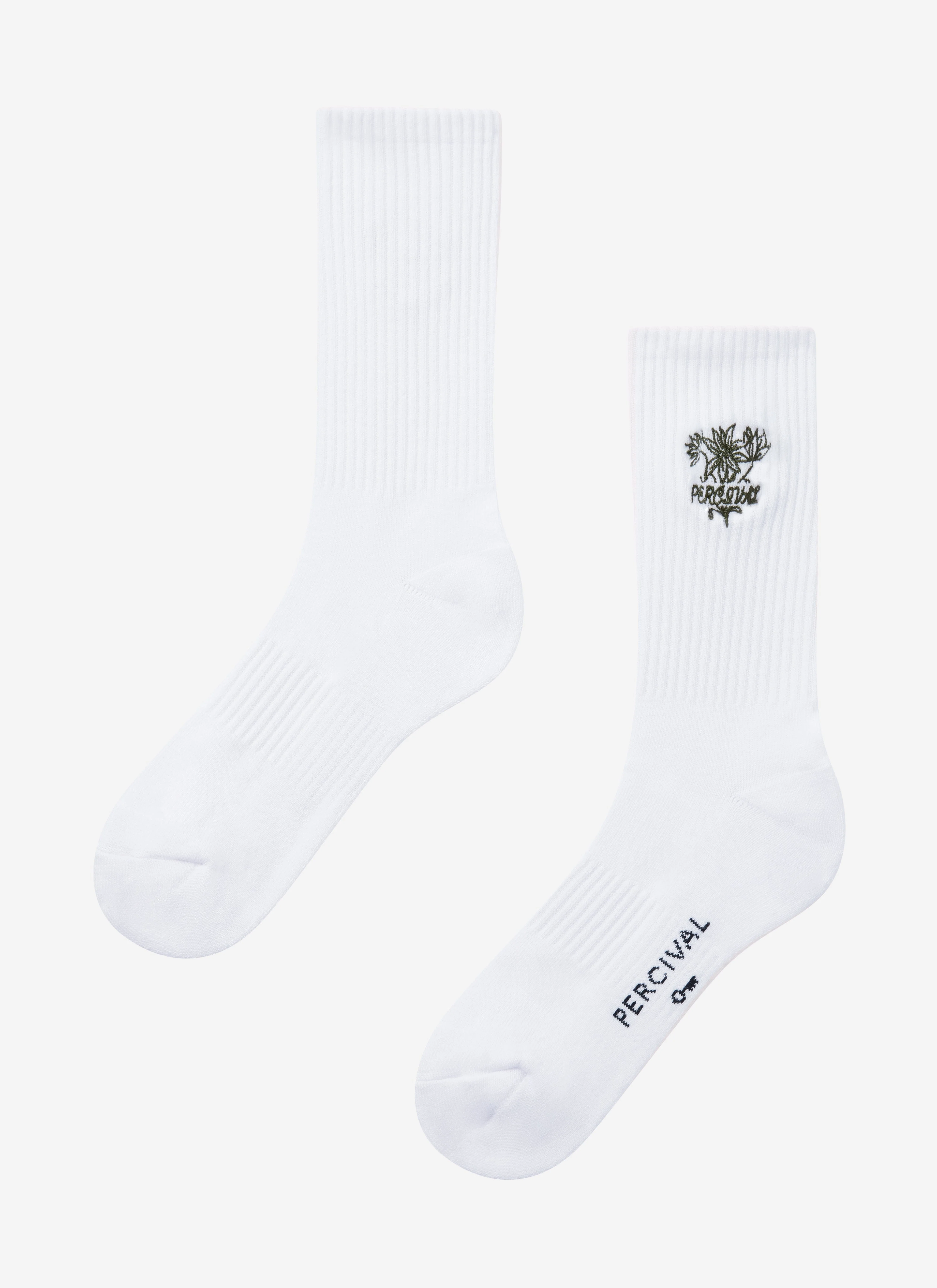 Floral Embroidered Socks | White - Image 2