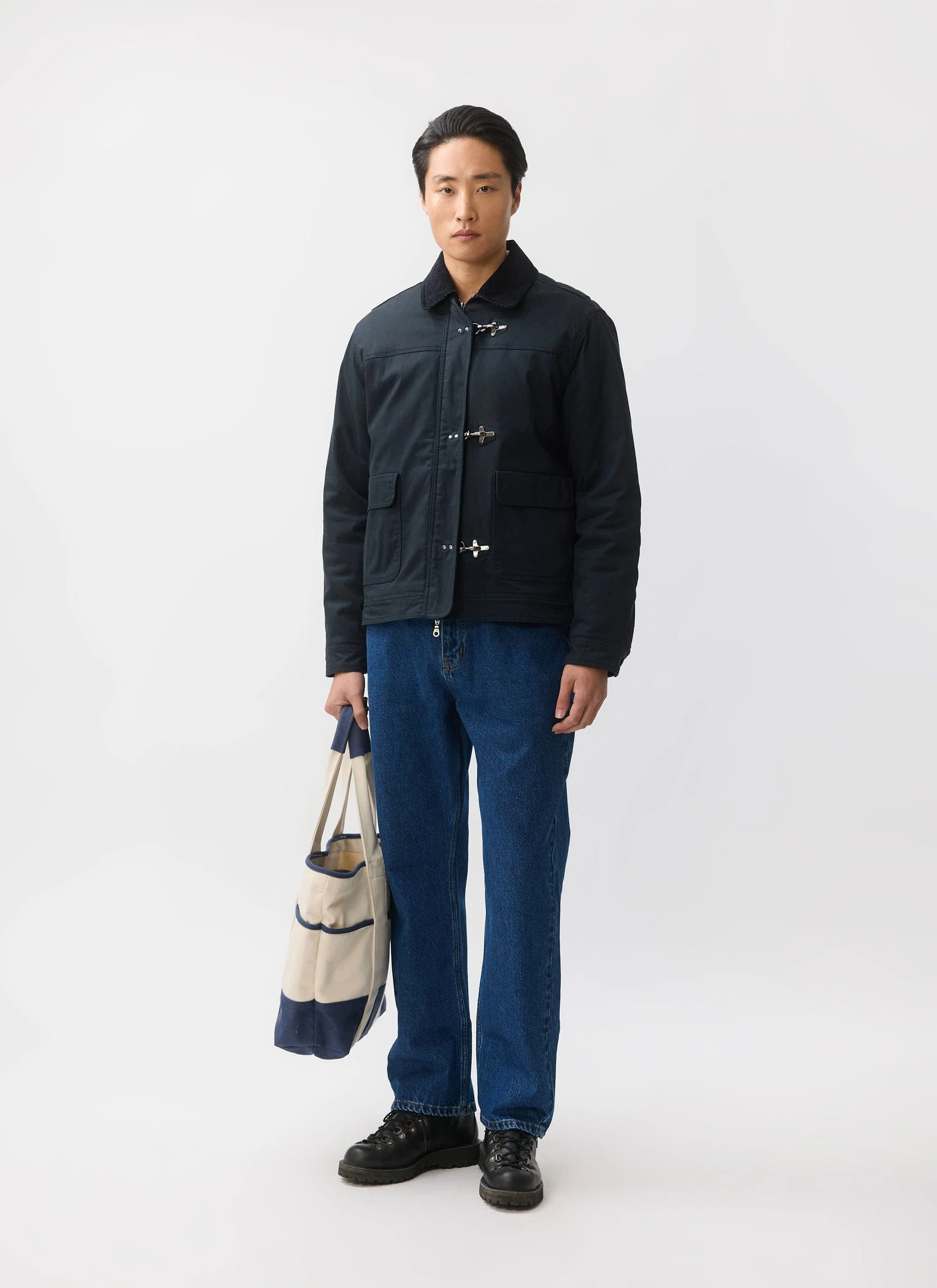 Fontane Wax Jacket | Navy - Image 3