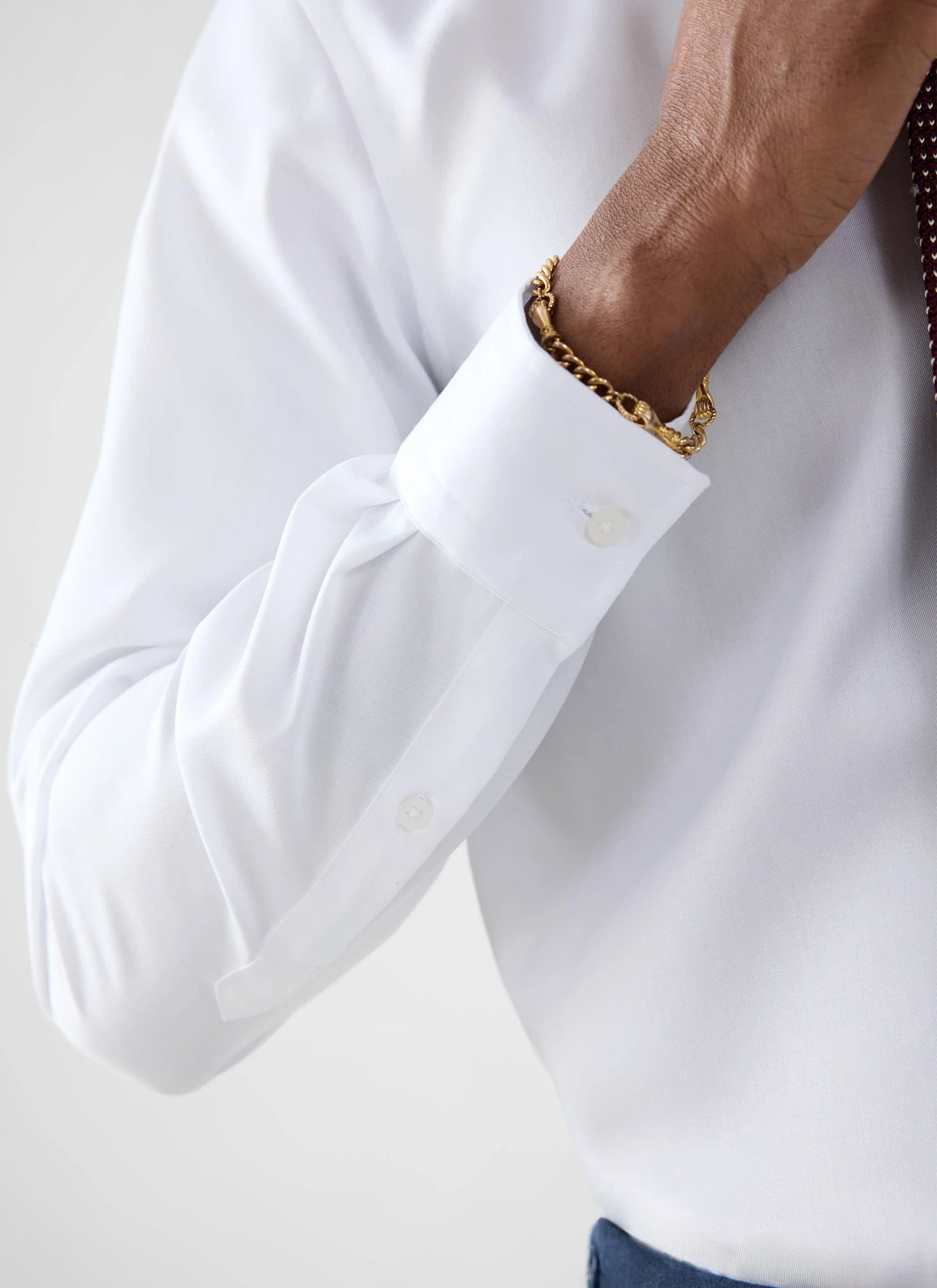 Formal Classic Shirt | Cotton Poplin | White - Image 2