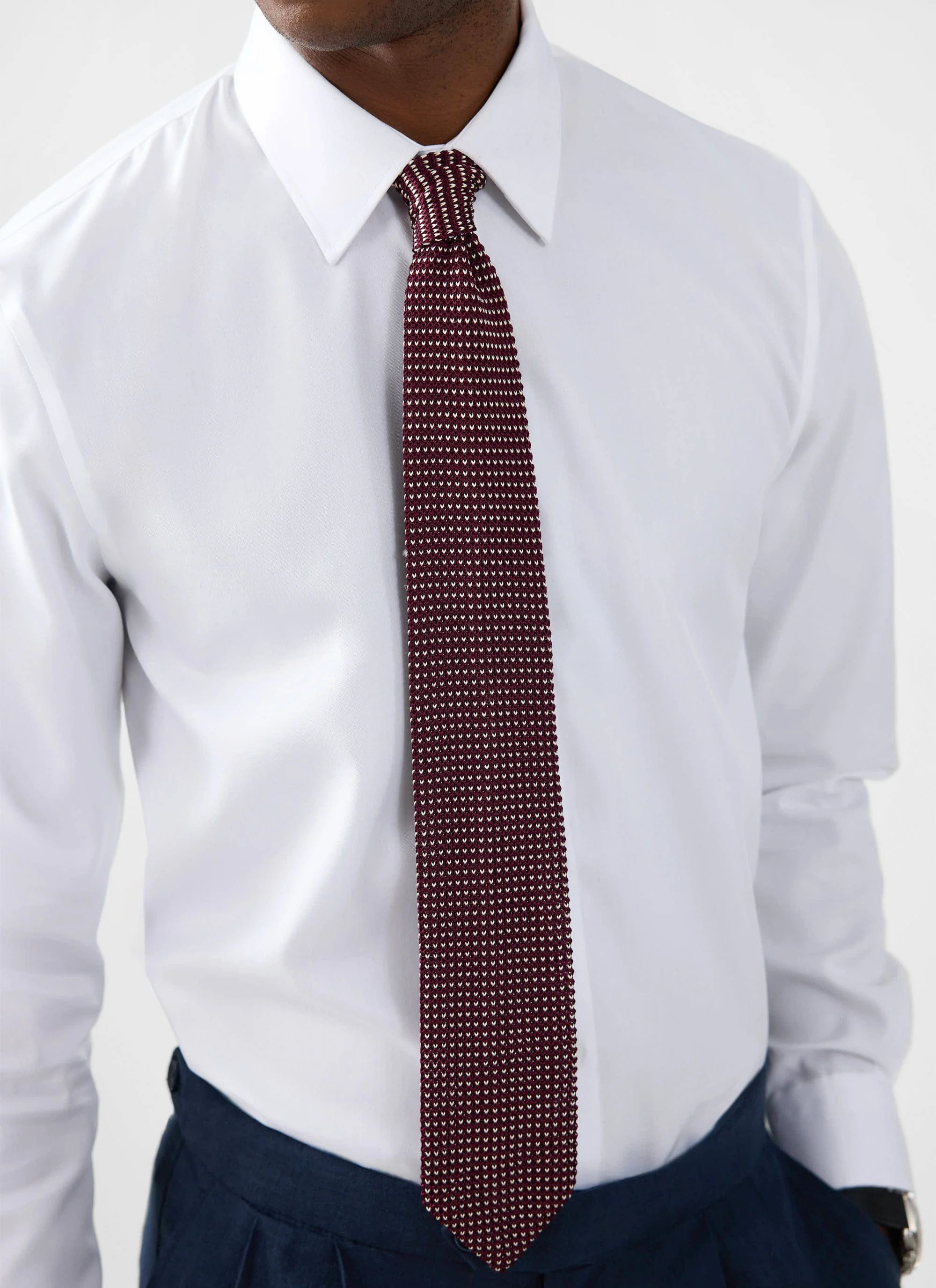 Formal Classic Shirt | Cotton Poplin | White - Image 4