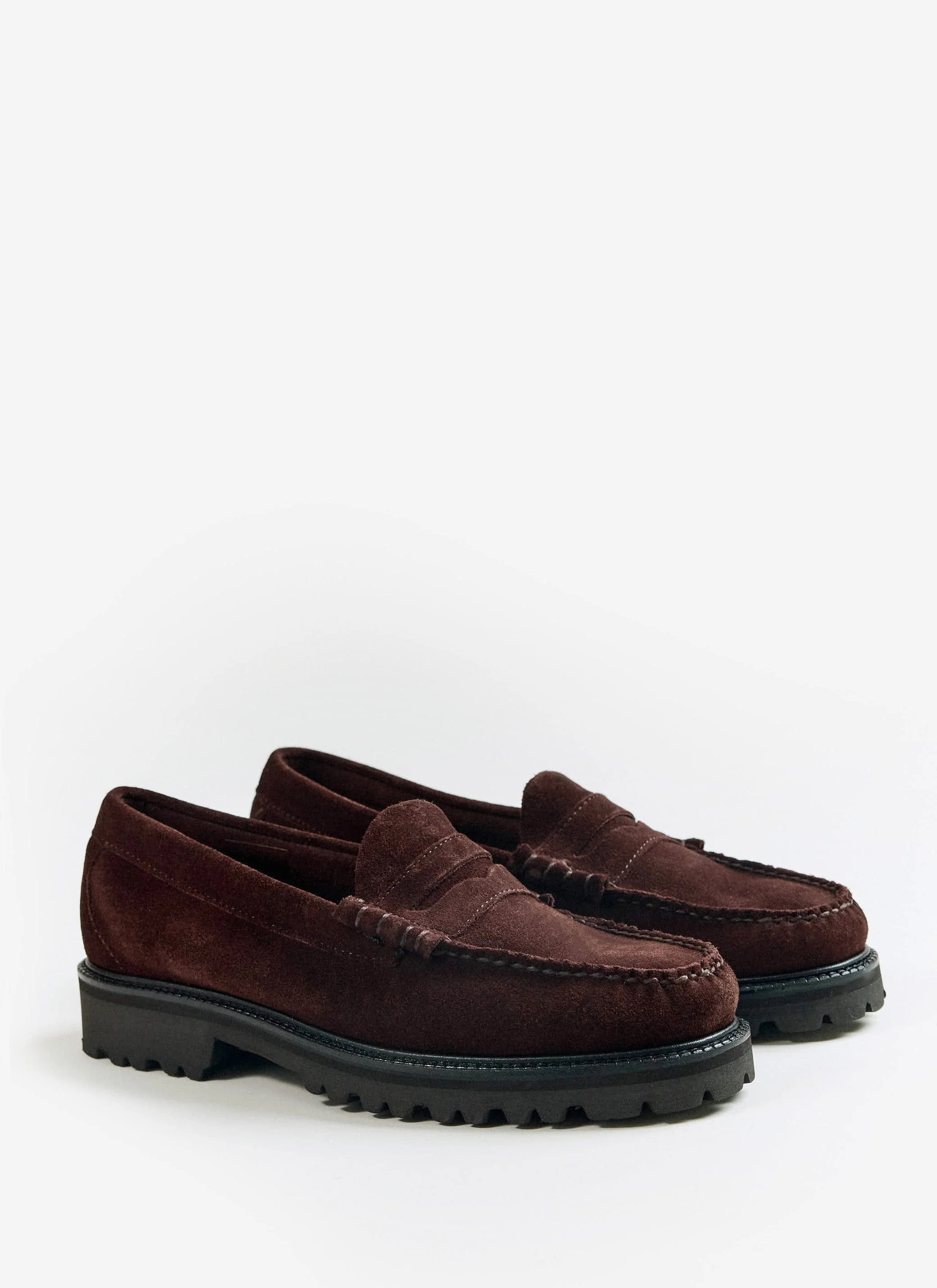 G.H.Bass | Weejun 90 Larson Loafer | Chocolate Suede