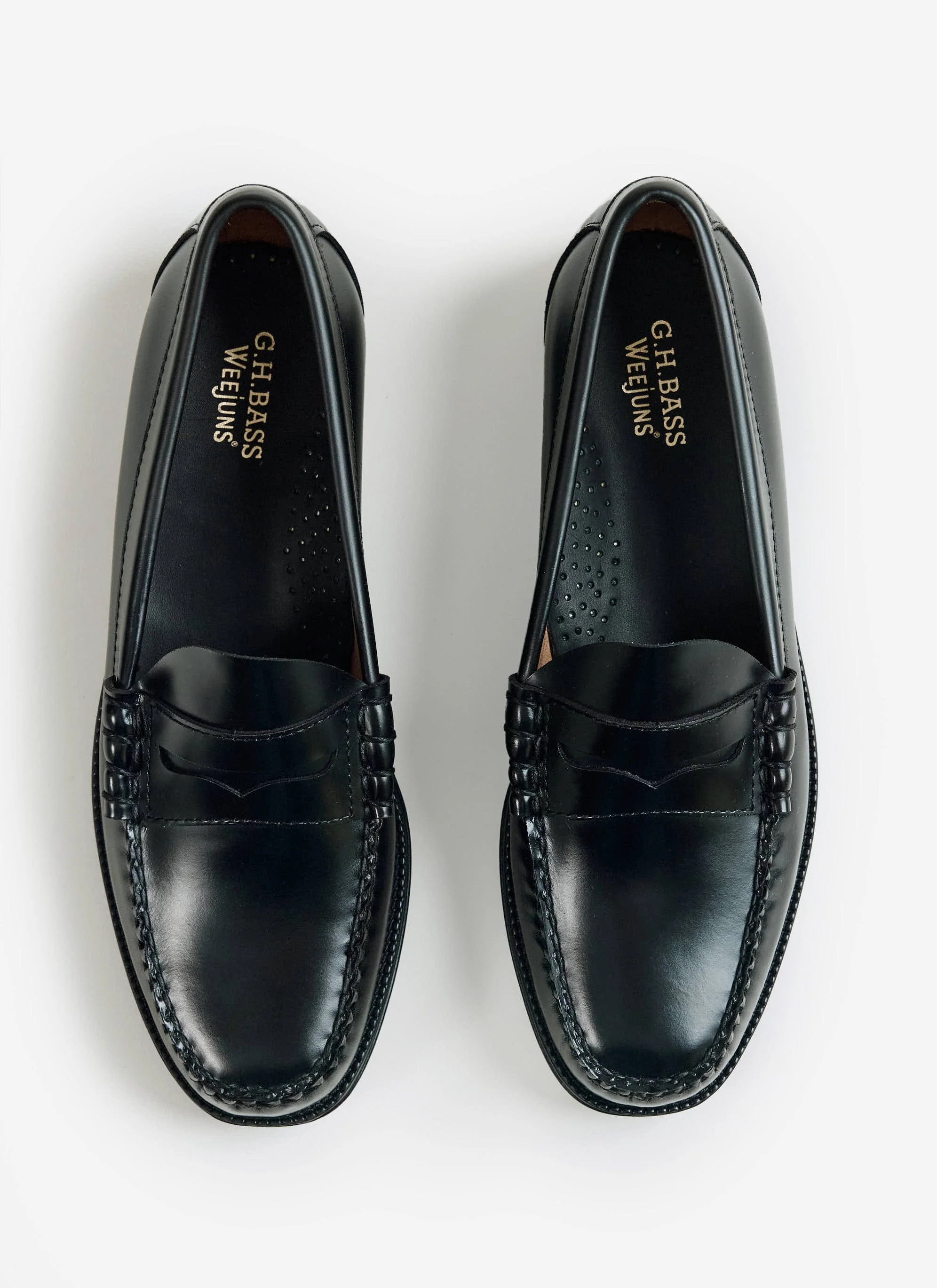 G.H.Bass | Weejun II Larson Moc Penny Loafer | Black - Image 2