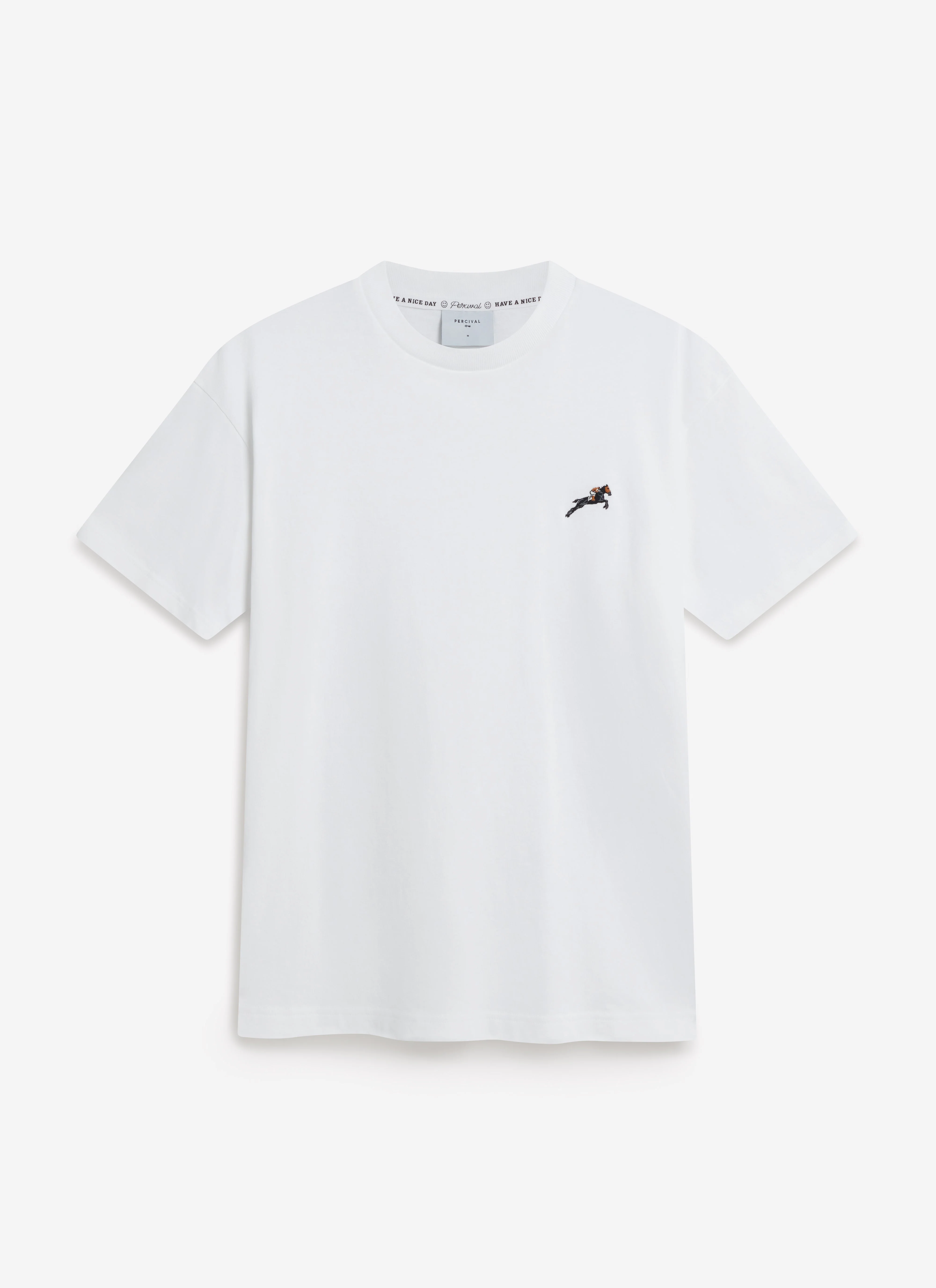 Galloping Horse Embroidered T Shirt | Organic Cotton | White - Image 4