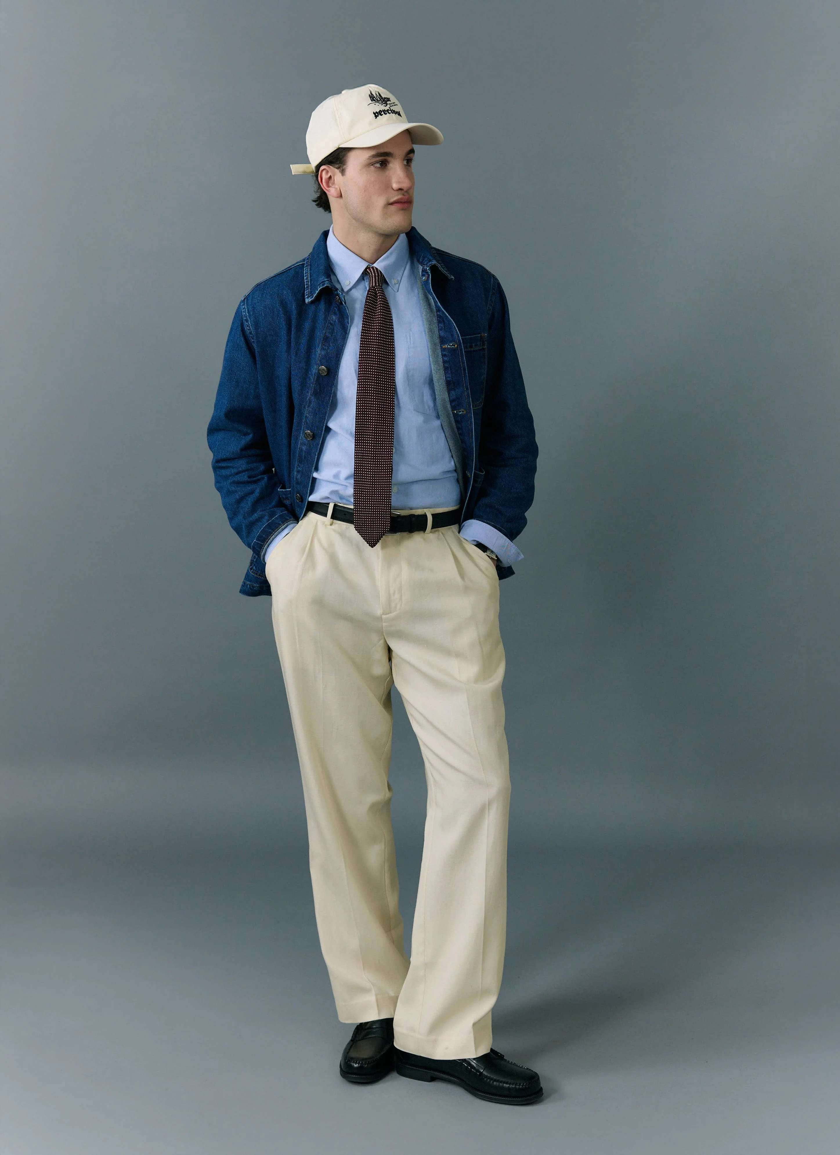 Gove Chore Jacket | Denim | Mid Wash Blue - Image 5