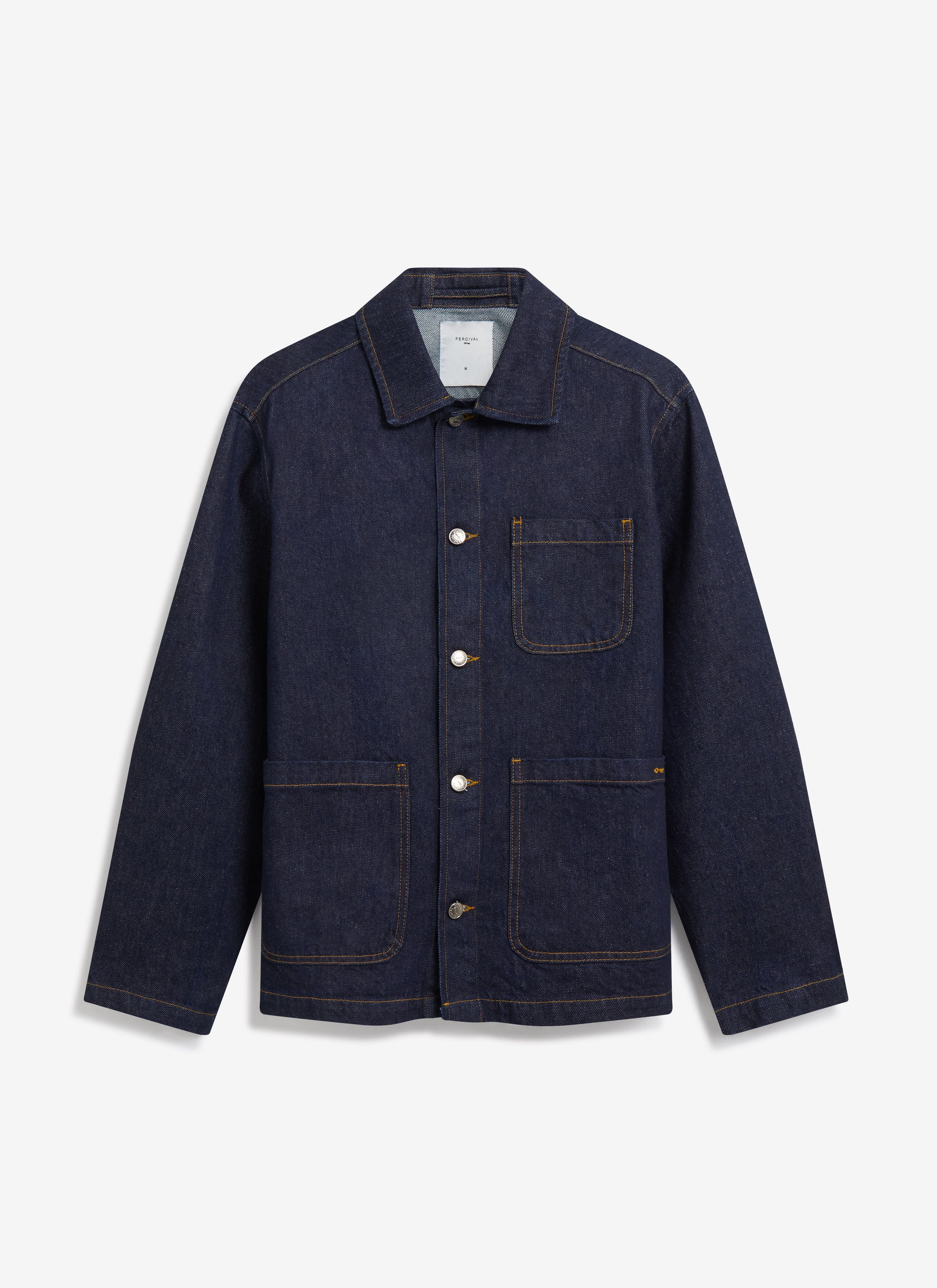 Gove Chore Jacket | Denim | Dark Indigo - Image 11
