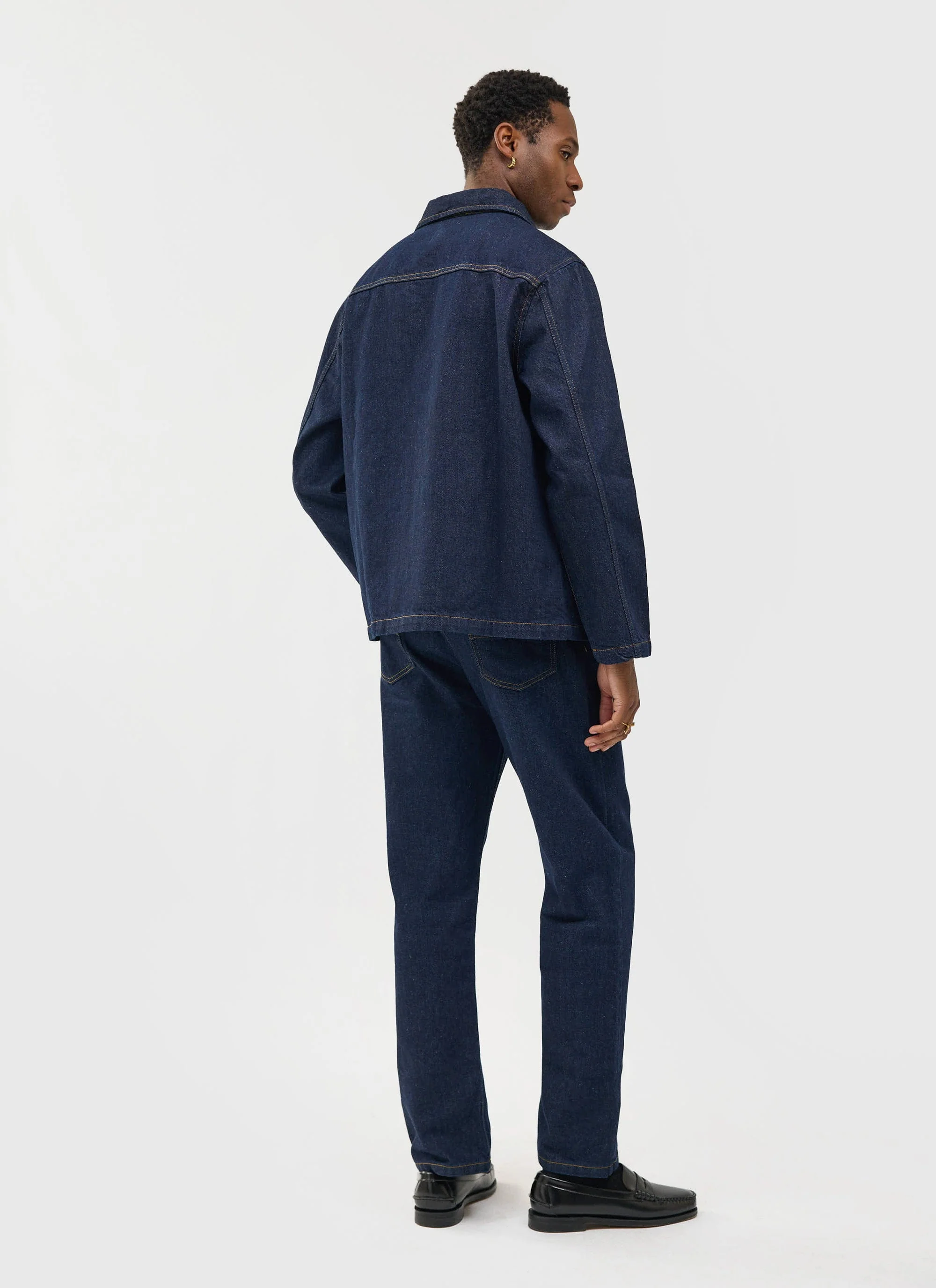 Gove Chore Jacket | Denim | Dark Indigo - Image 6