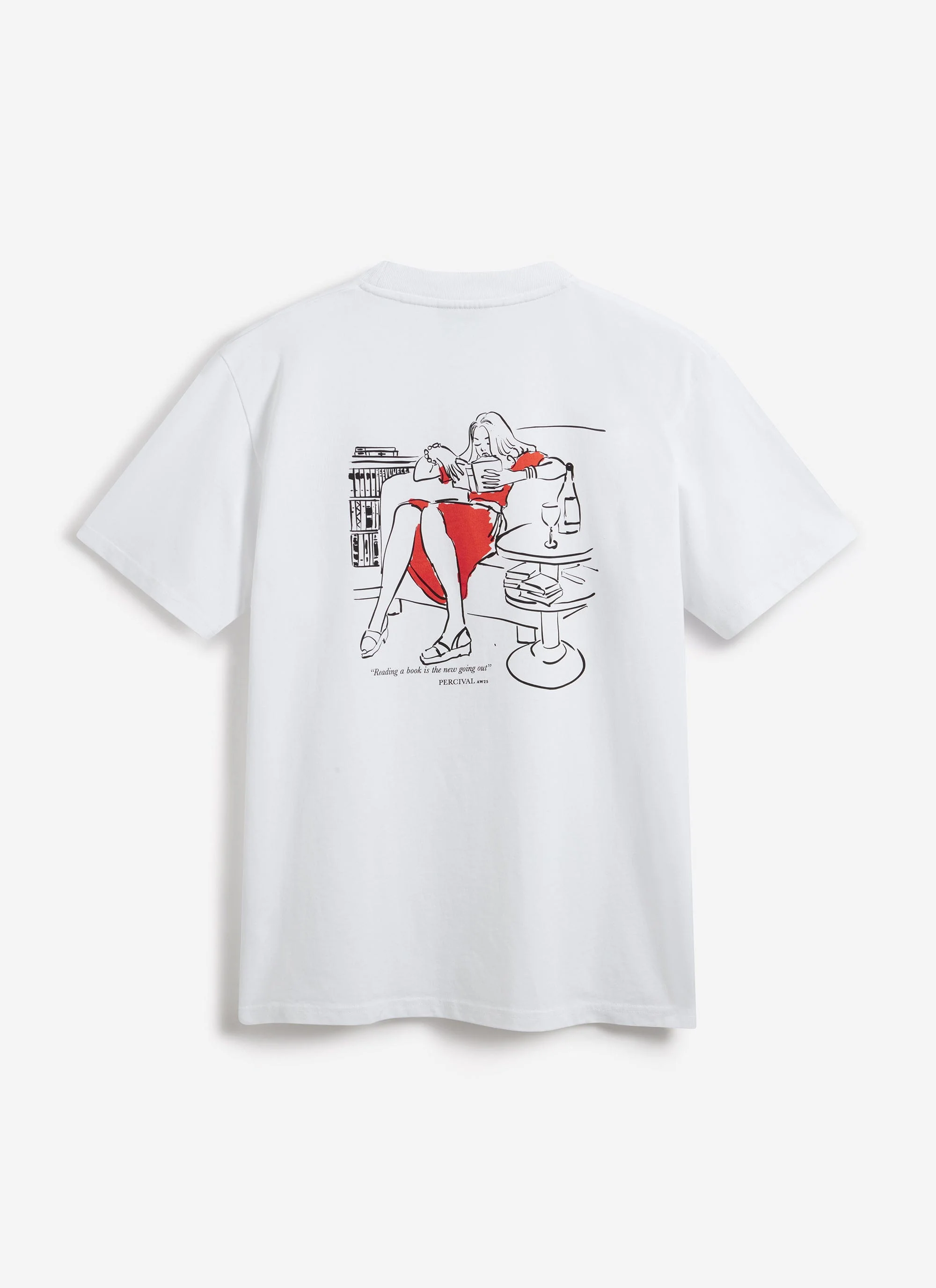 Greatest Bookshop T Shirt | Embroidered Organic Cotton | White - Image 5