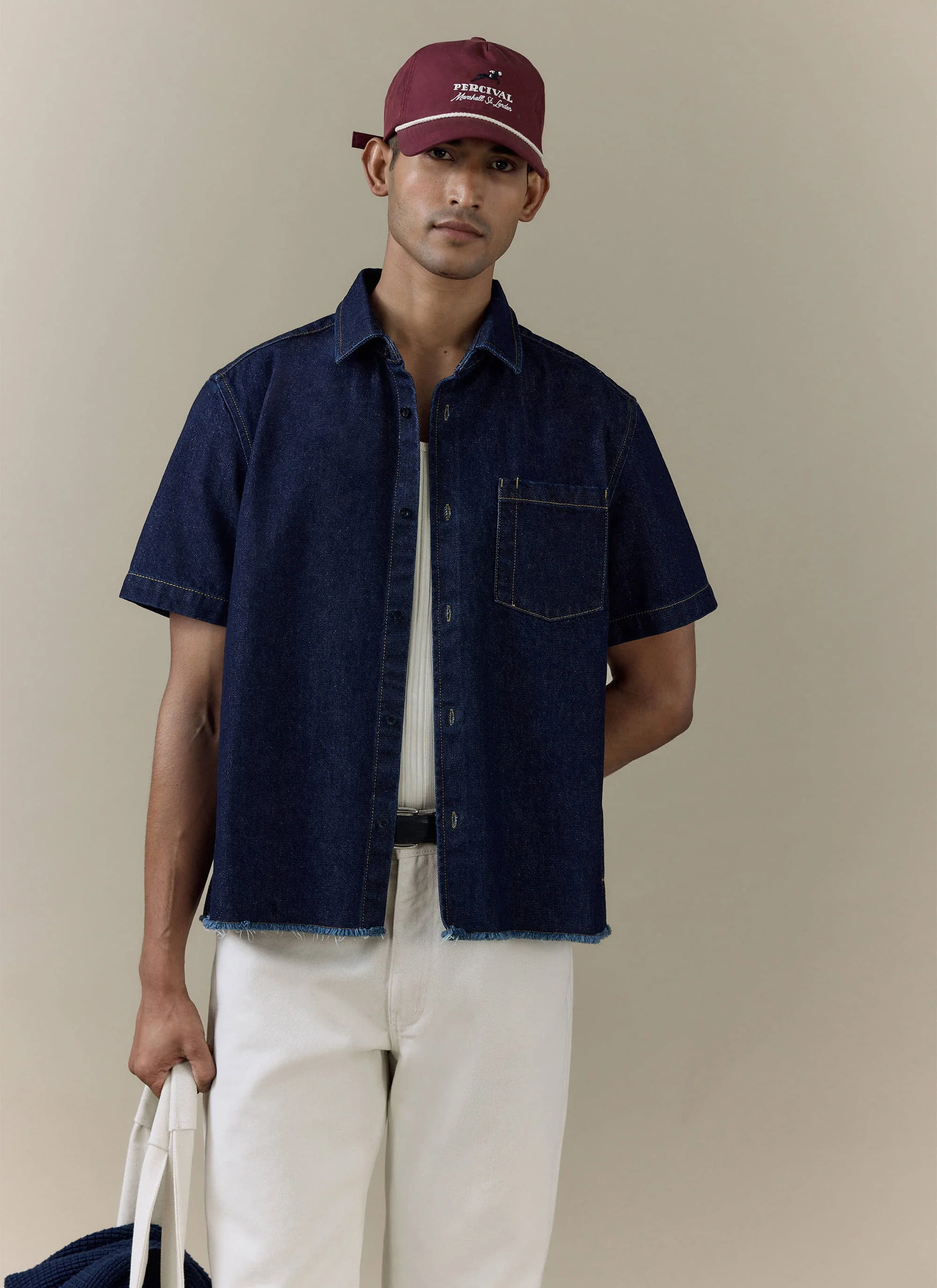 Harley Denim Shirt | Cotton | Dark Indigo - Image 8