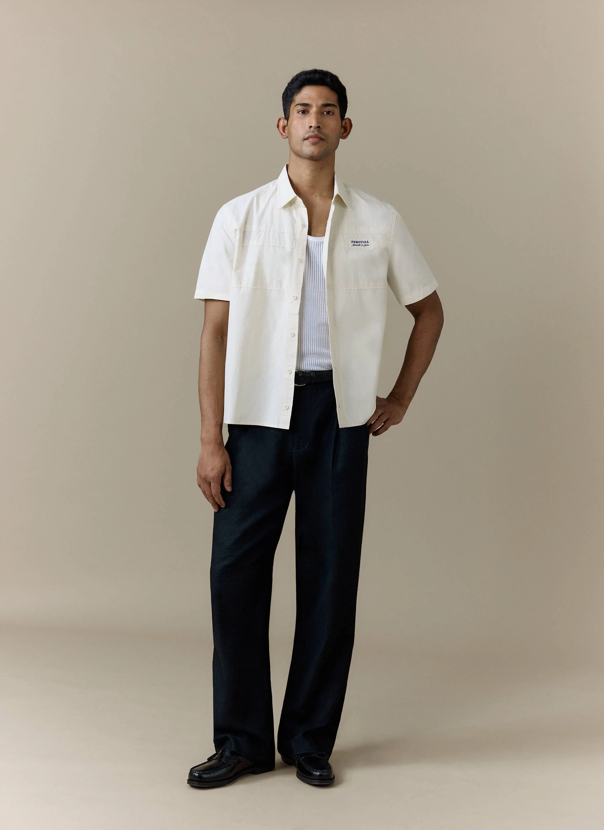 Harlow Boxy Shirt | Cotton | Cream - Image 2
