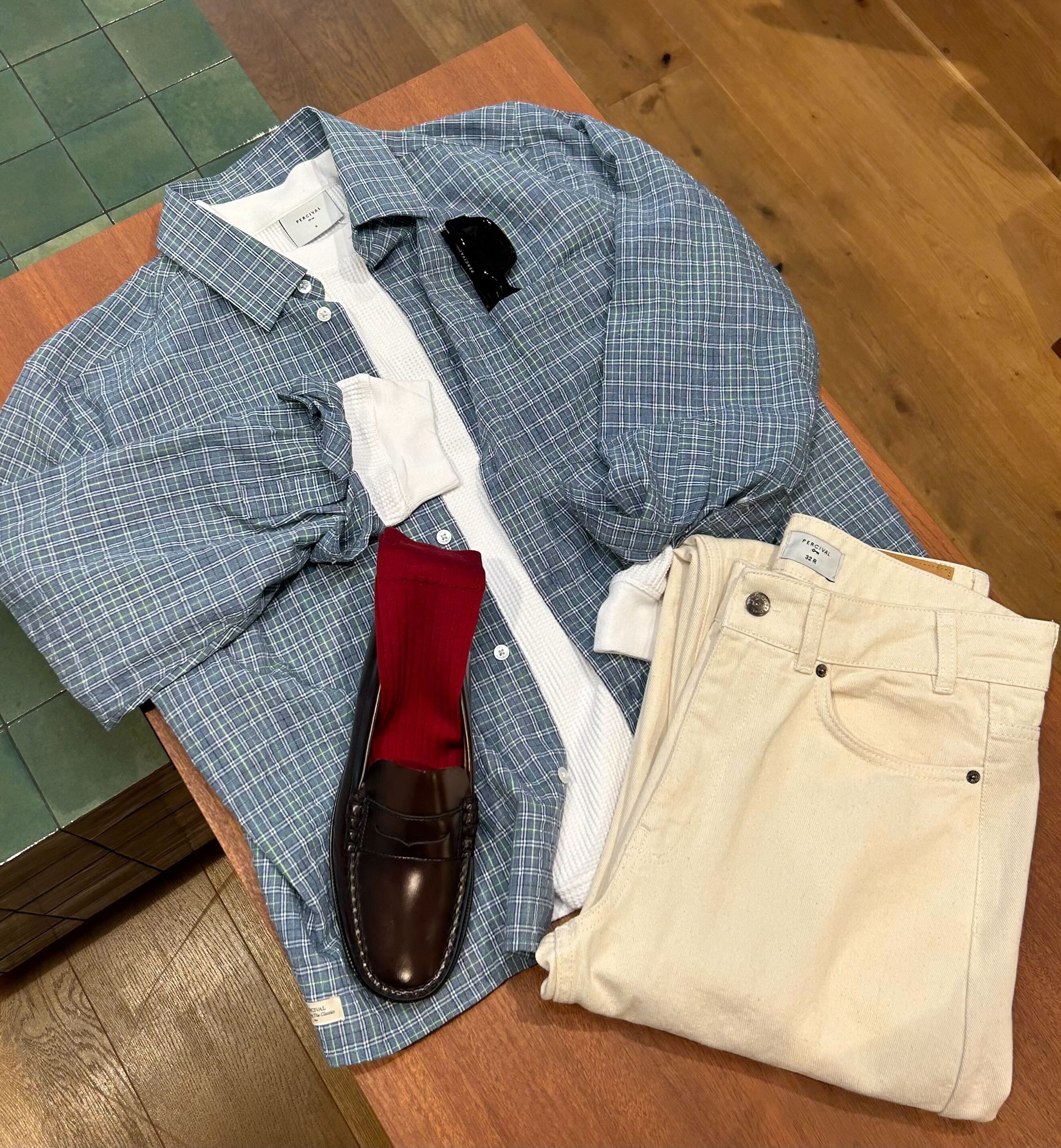 Hinsley Checked Boxy Shirt | Cotton | Blue - Image 9