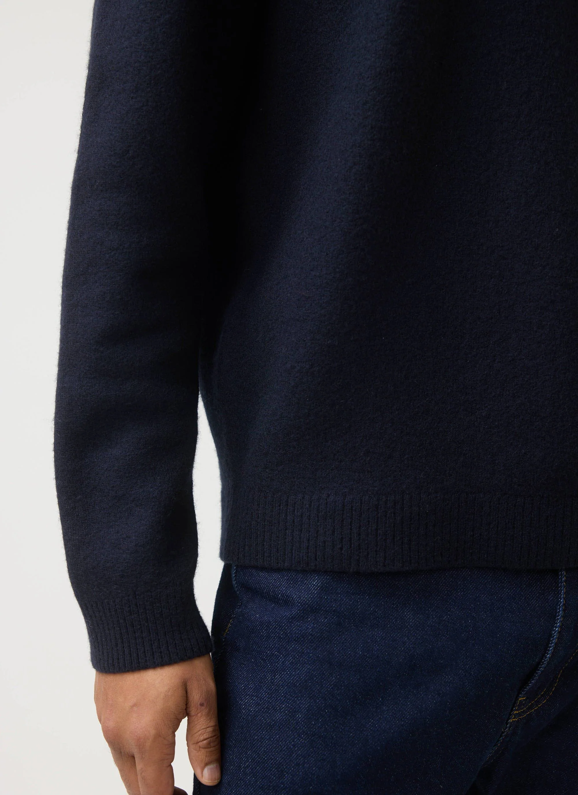 Jacquard Merino Wool Jumper | Guinness x Percival | Navy - Image 5