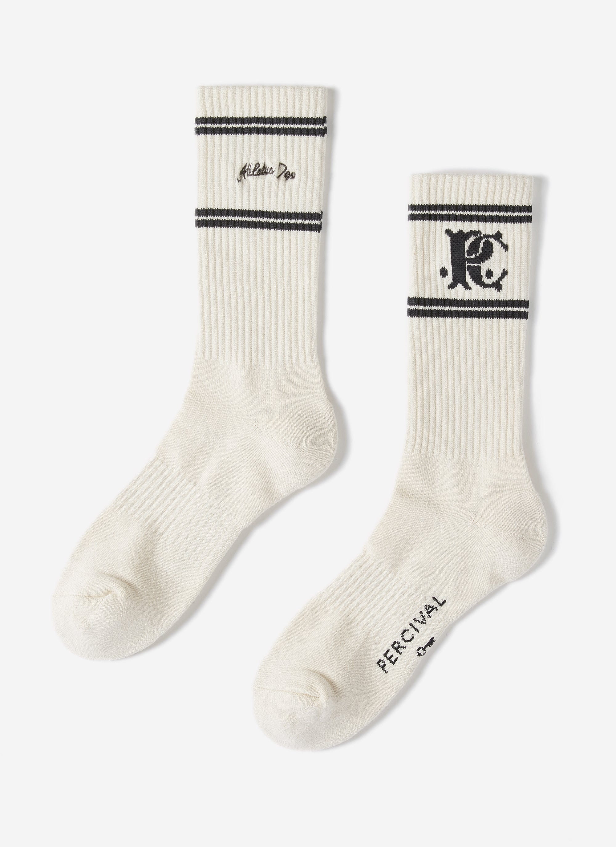 Jacquard Socks | Champion x Percival | White - Image 2