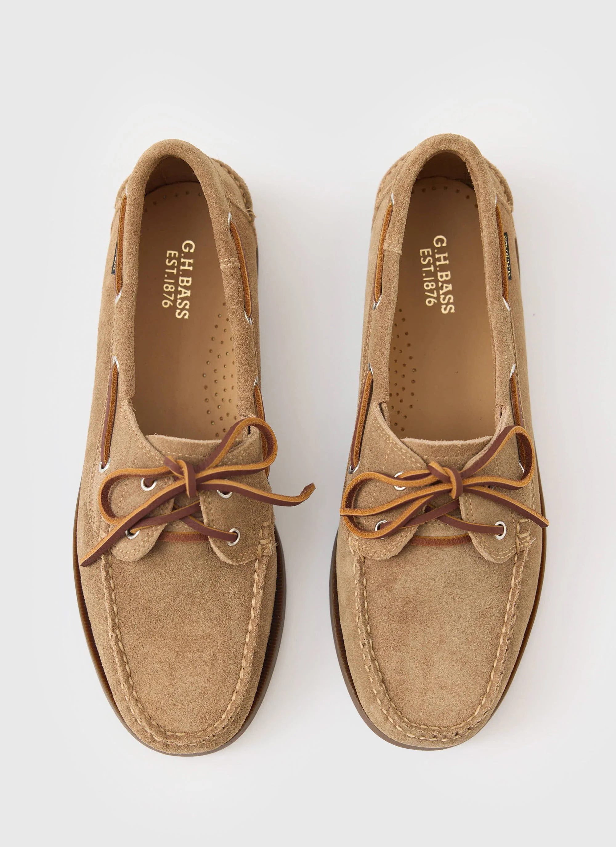 G.H.Bass | Jetty II Boater 2 Eye | Earth Suede - Image 3