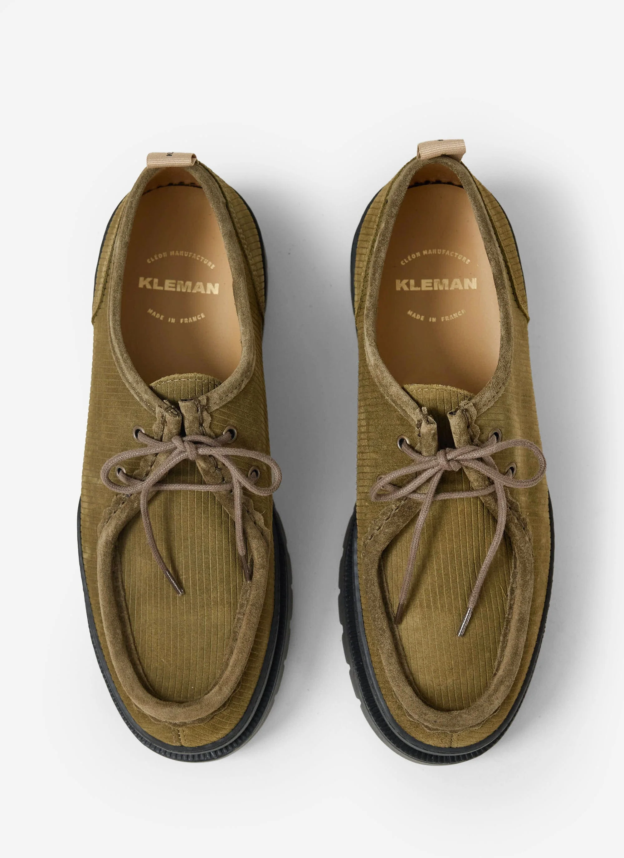 Kleman | Major V Cord Shoe | Khaki - Image 3