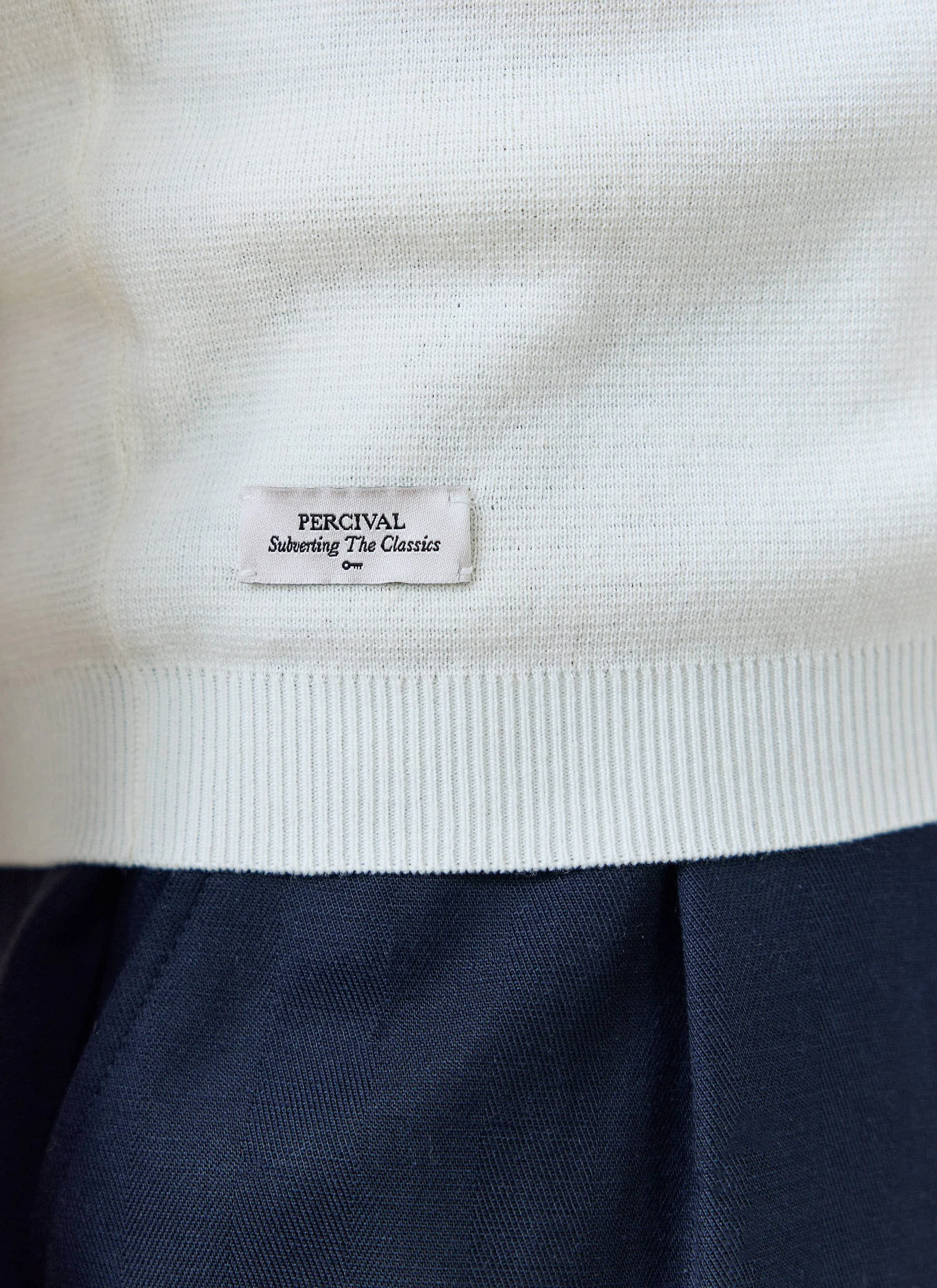 Laurence Knitted Polo | Linen Lyocell Blend | Cream - Image 3