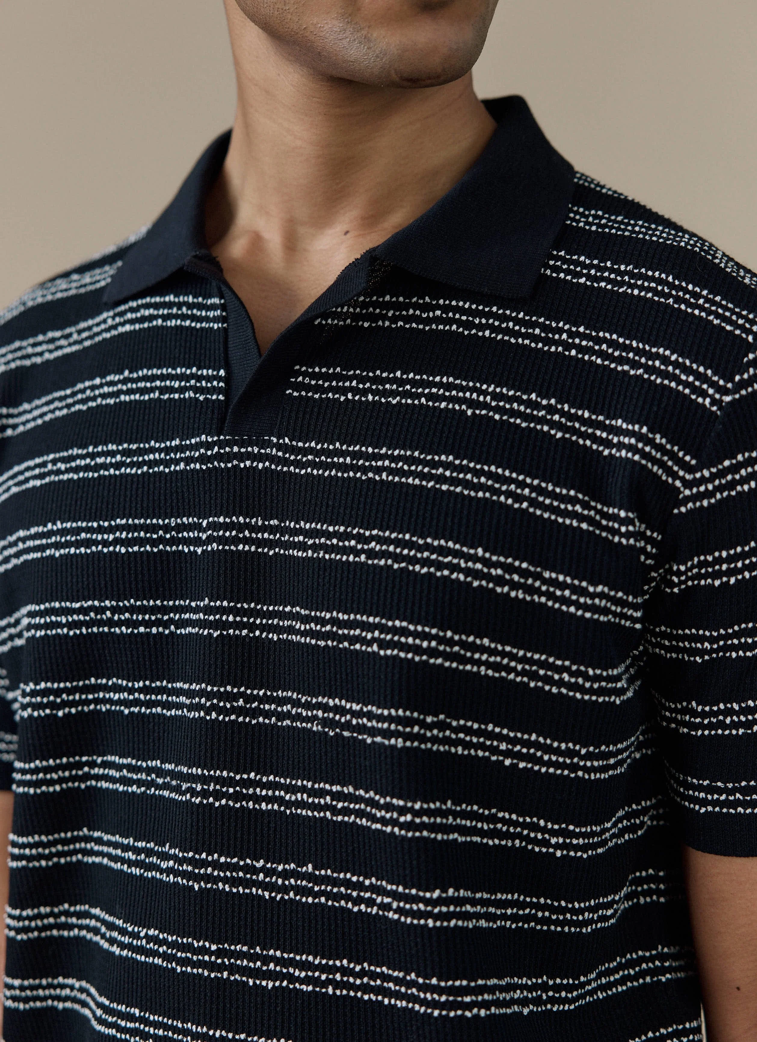 Laurent Polo | Cotton | Black Stripe - Image 6