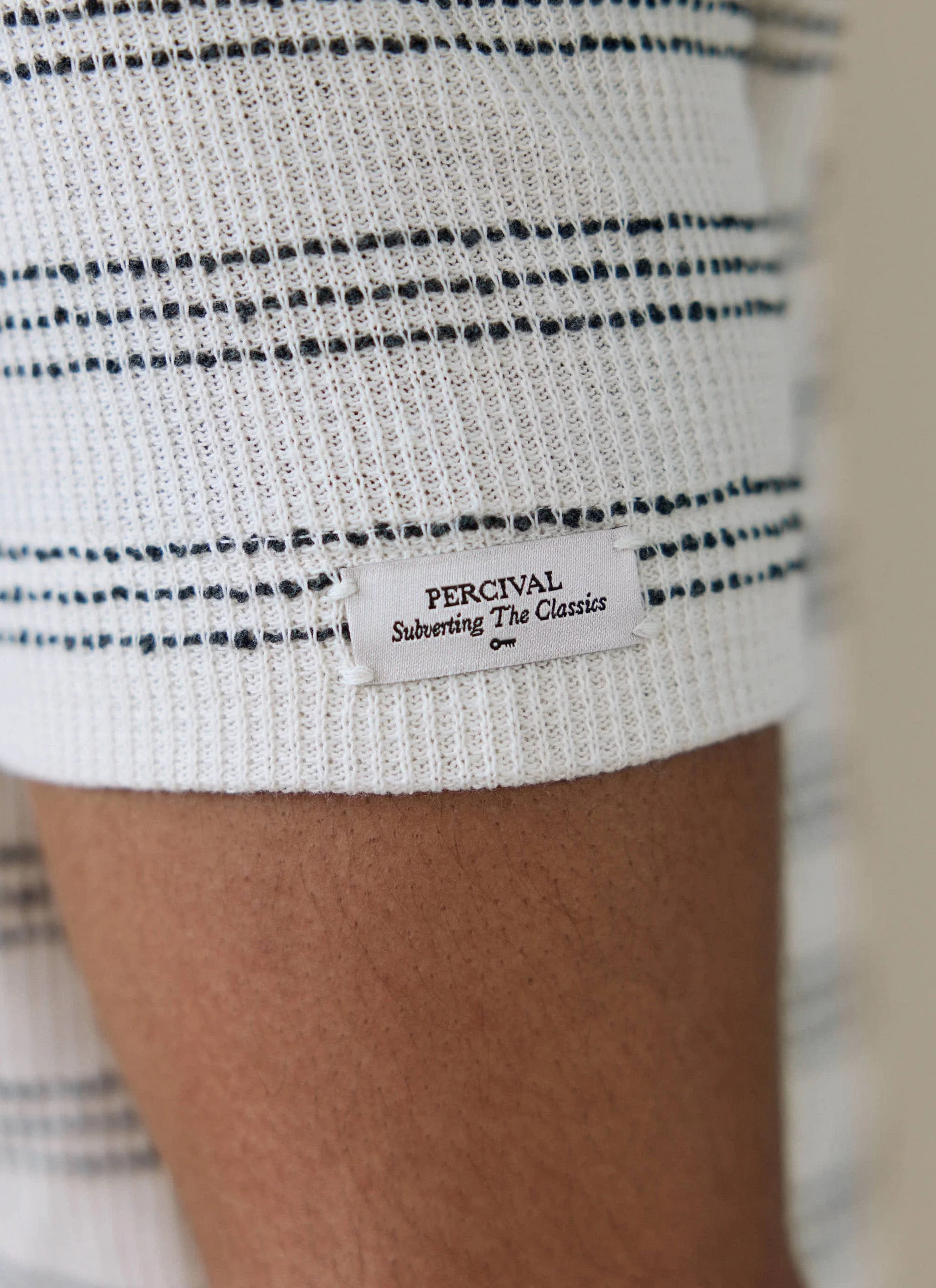 Laurent Polo | Cotton | Cream Stripe - Image 5