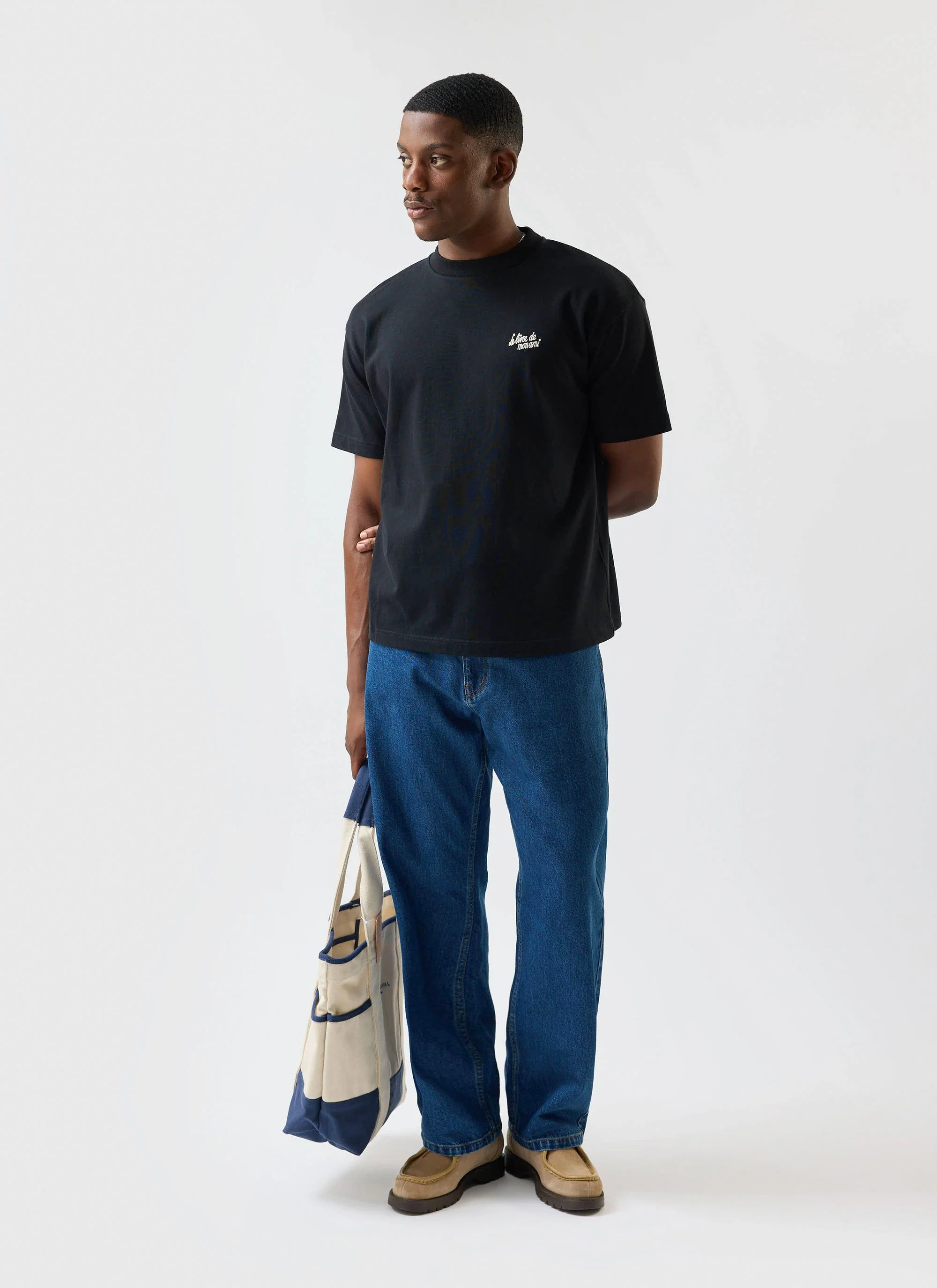 Le Livre De Mon Ami Oversized T Shirt | Cotton | Black - Image 2