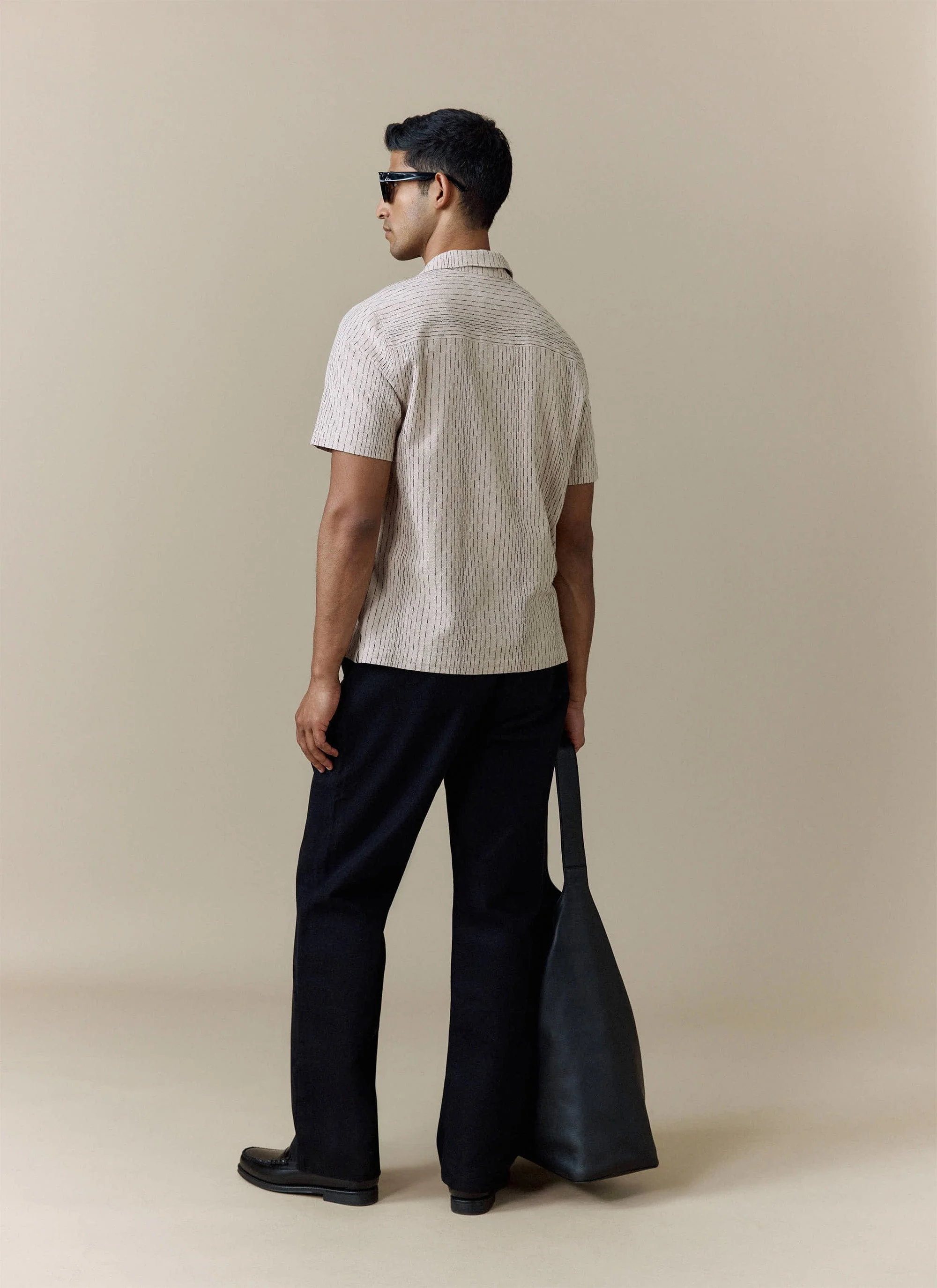 Leland Cuban Shirt | Cotton | Cream - Image 3