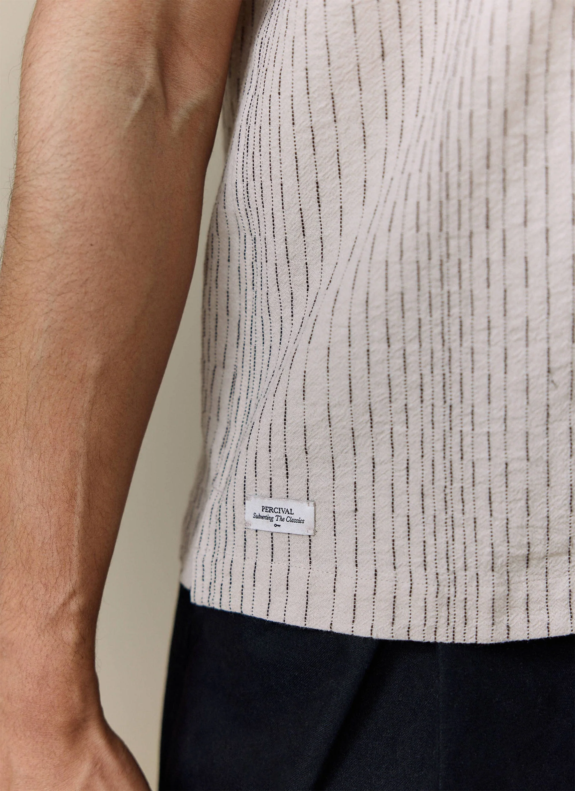Leland Cuban Shirt | Cotton | Cream - Image 5