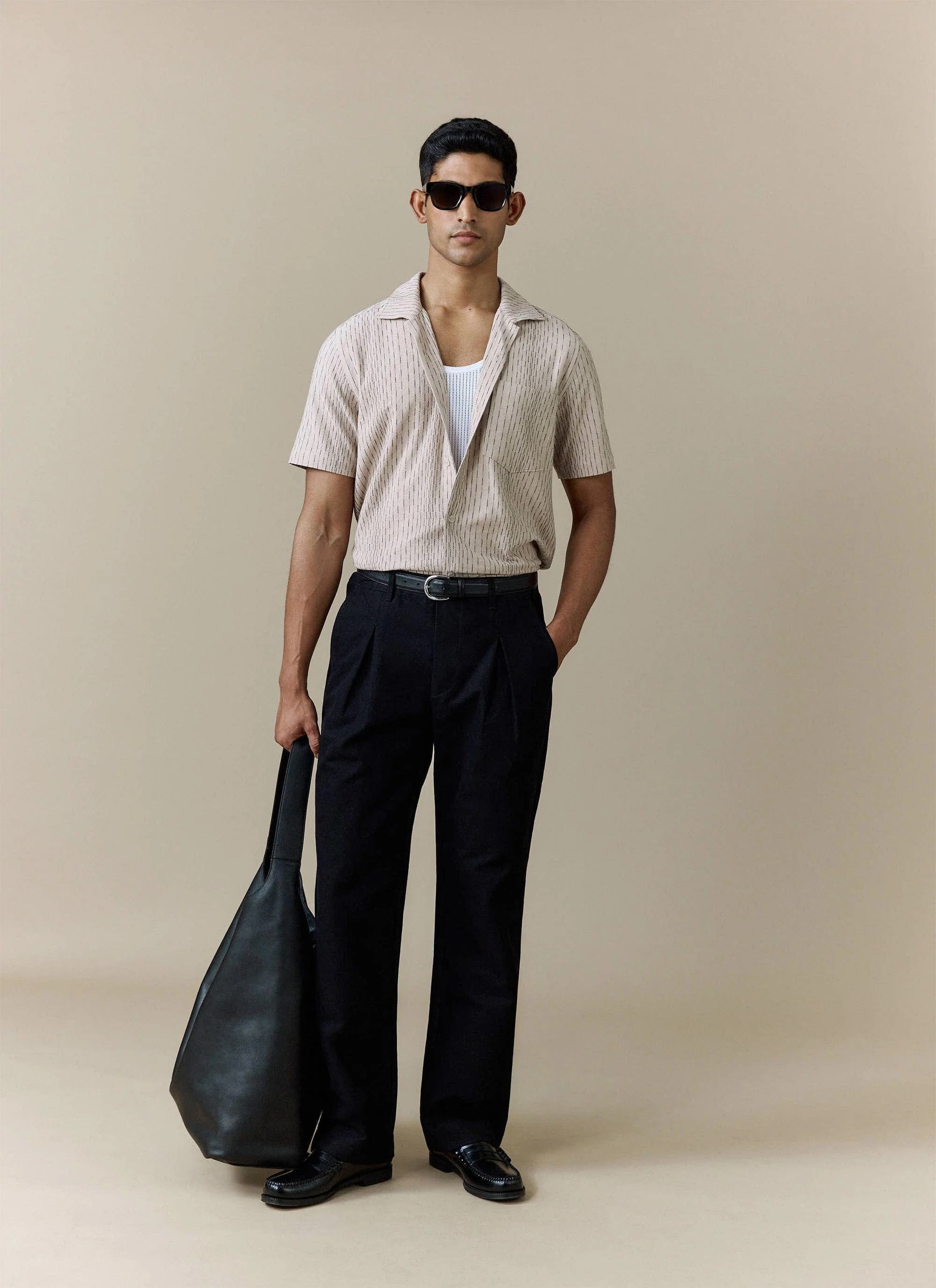 Leland Cuban Shirt | Cotton | Cream - Image 6