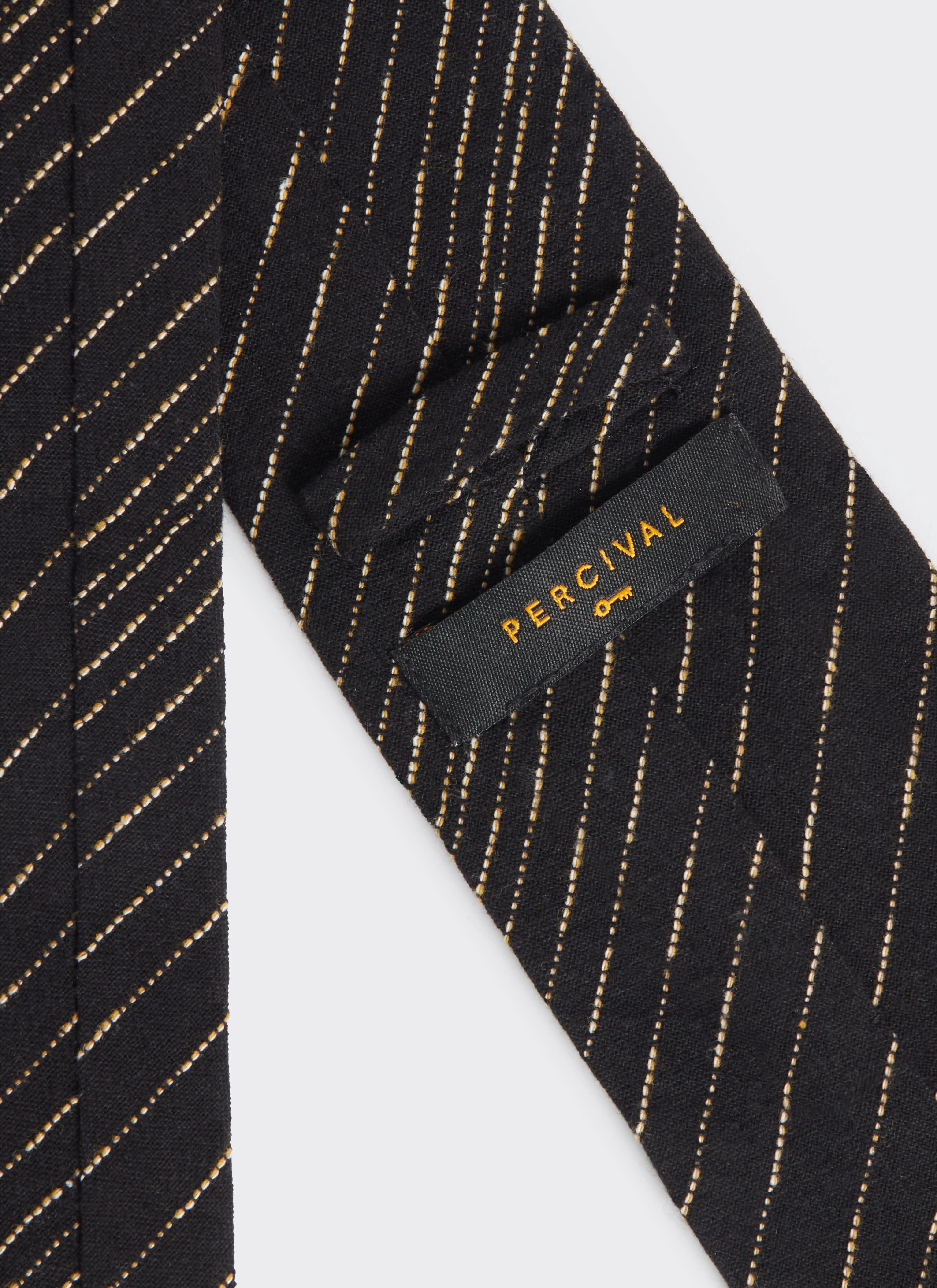 Leland Tie | Cotton | Black - Image 2