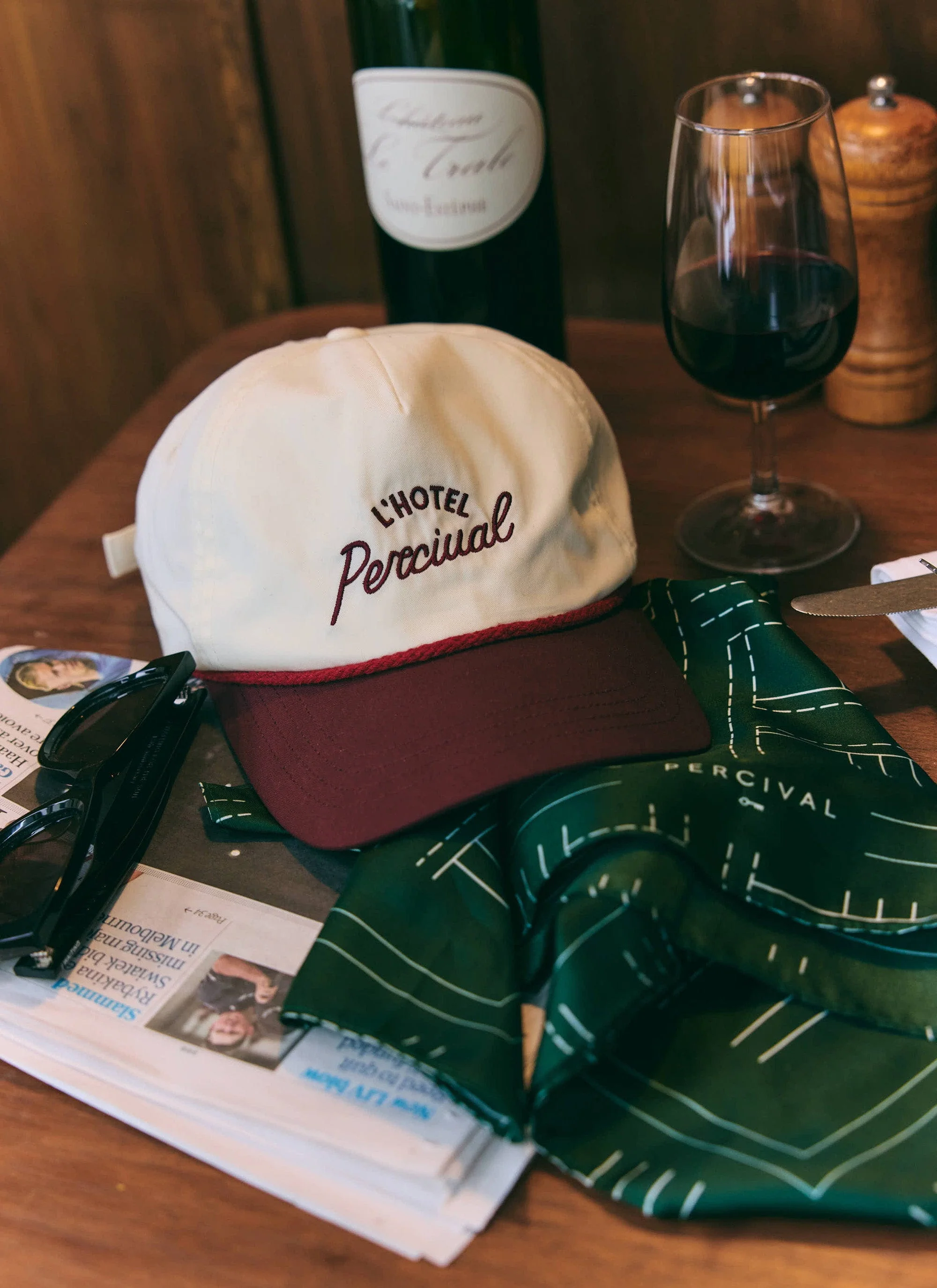 L’Hotel Percival Soft Trucker Cap | Cotton | Cream - Image 4