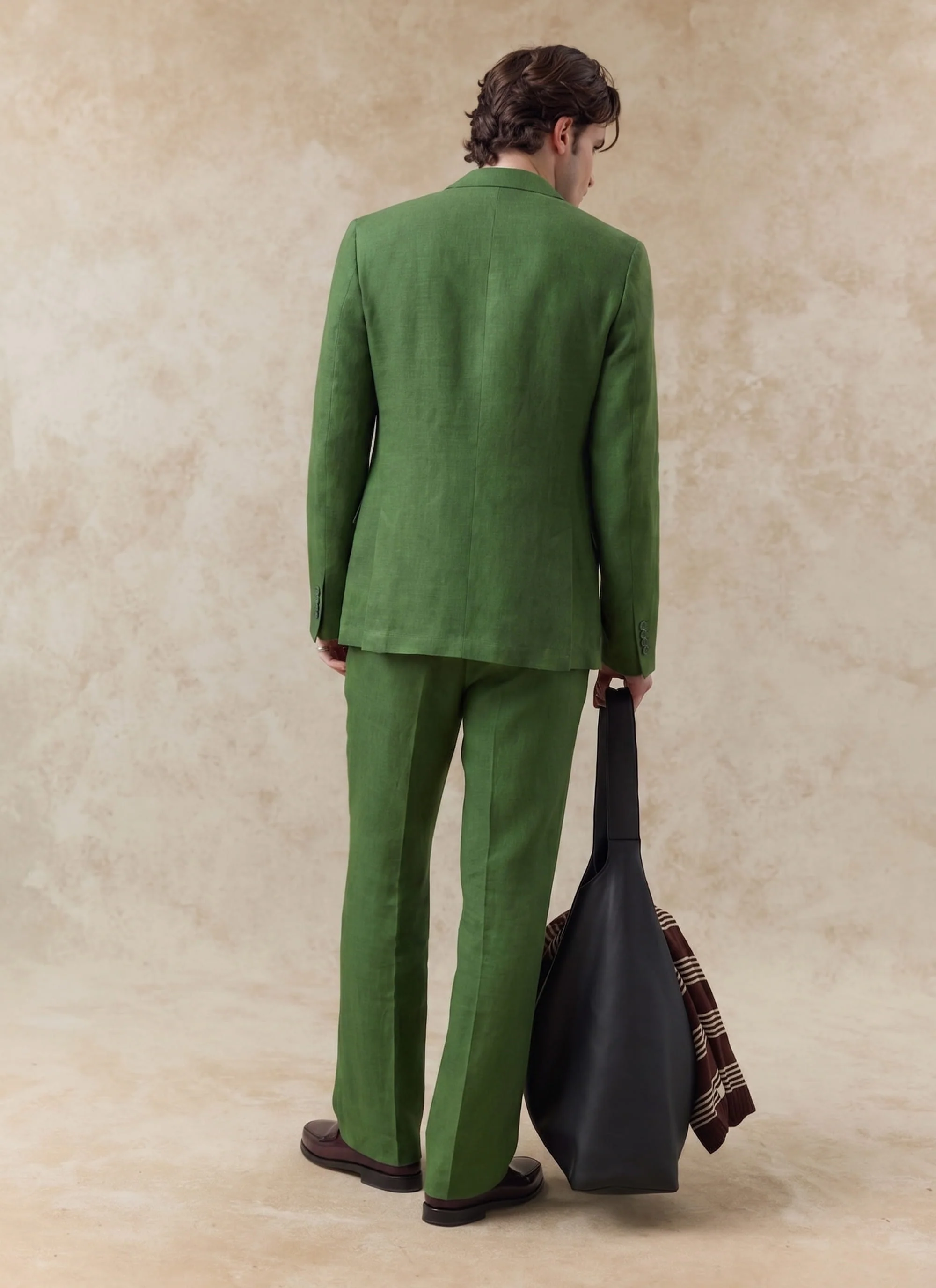 Tailored Linen Blazer | Suit Jacket | Forest - Image 4