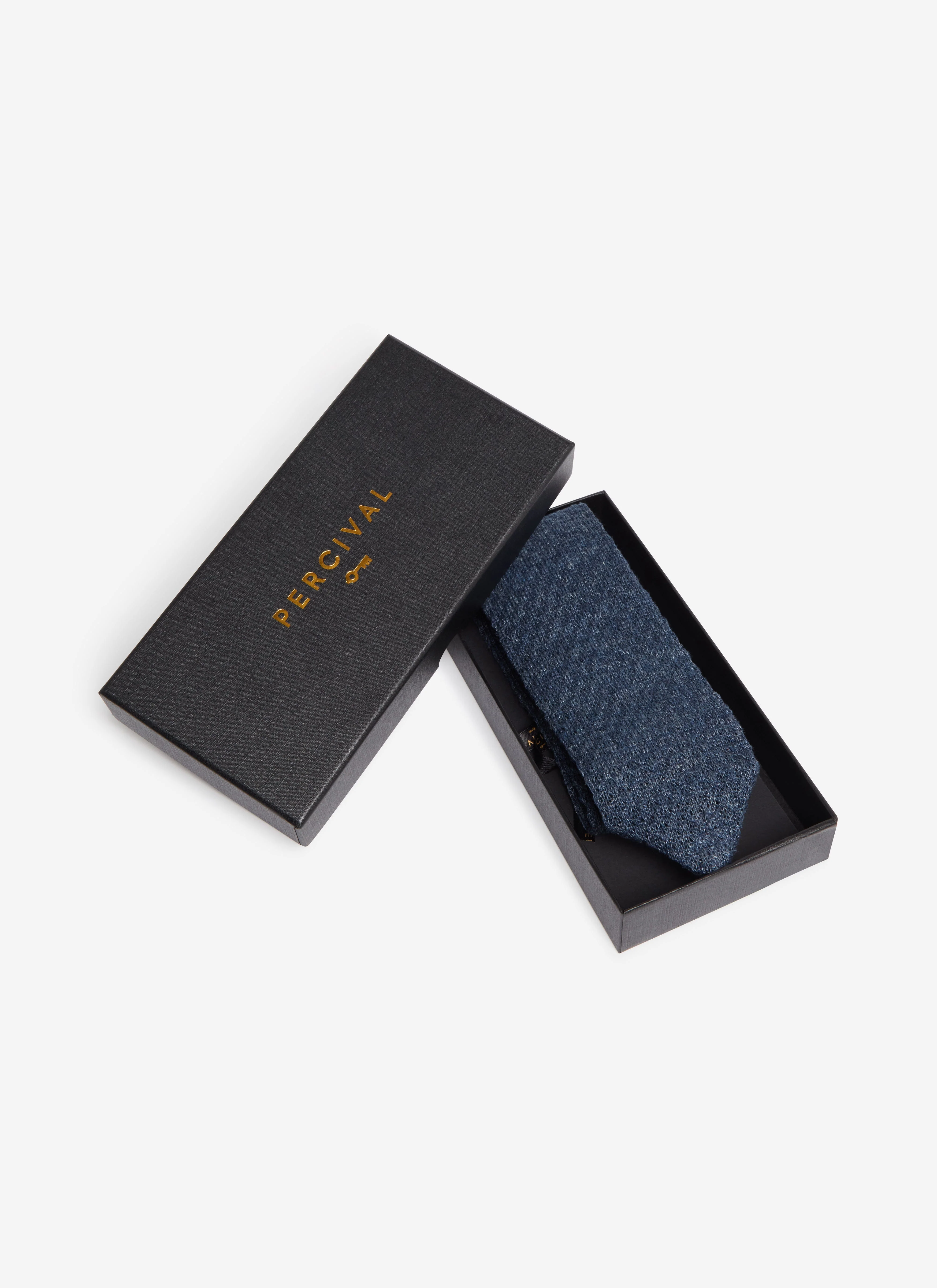 Linen Tie | Navy Marl - Image 3