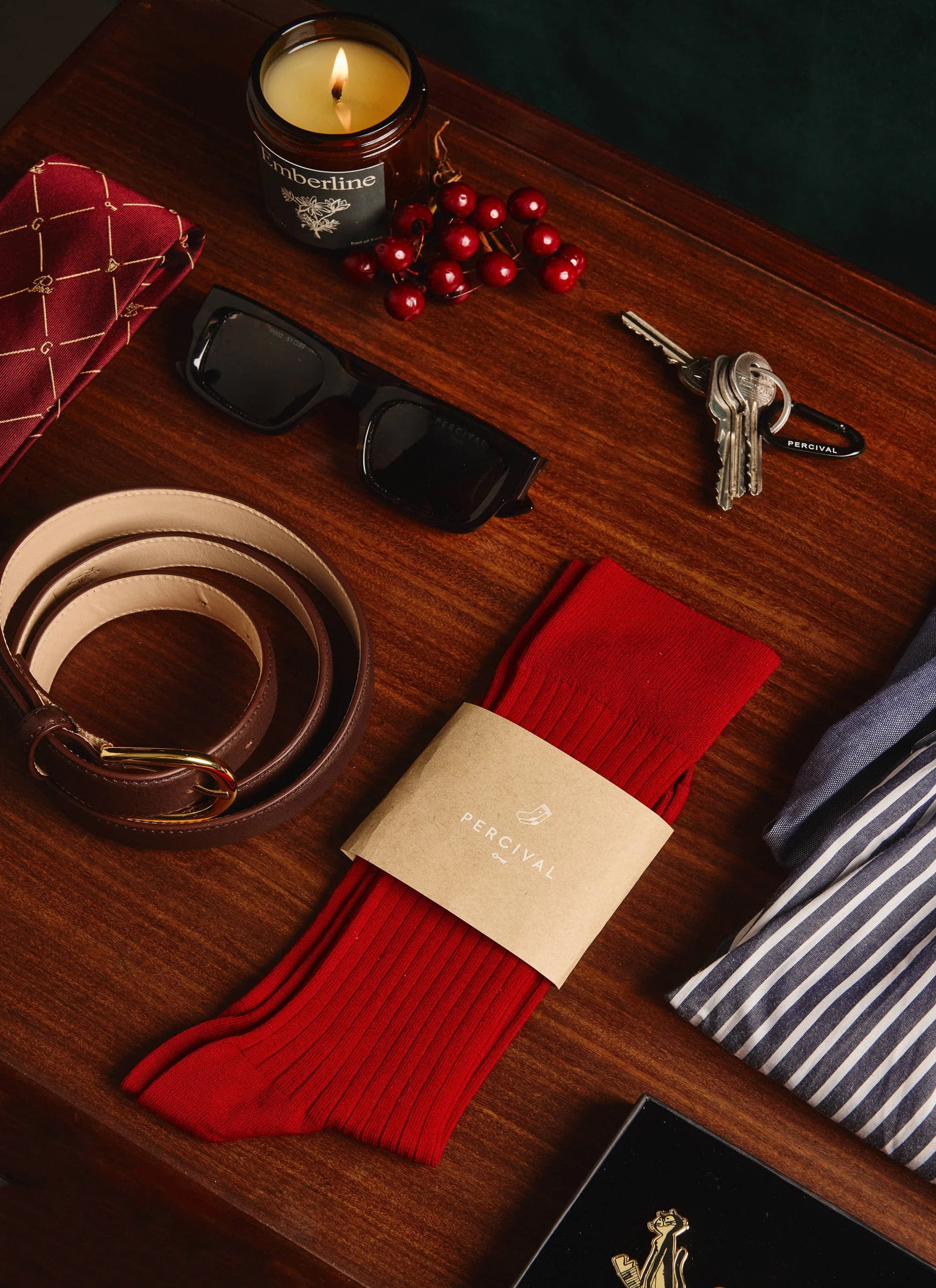 Loafer Dress Socks | Red - Image 5
