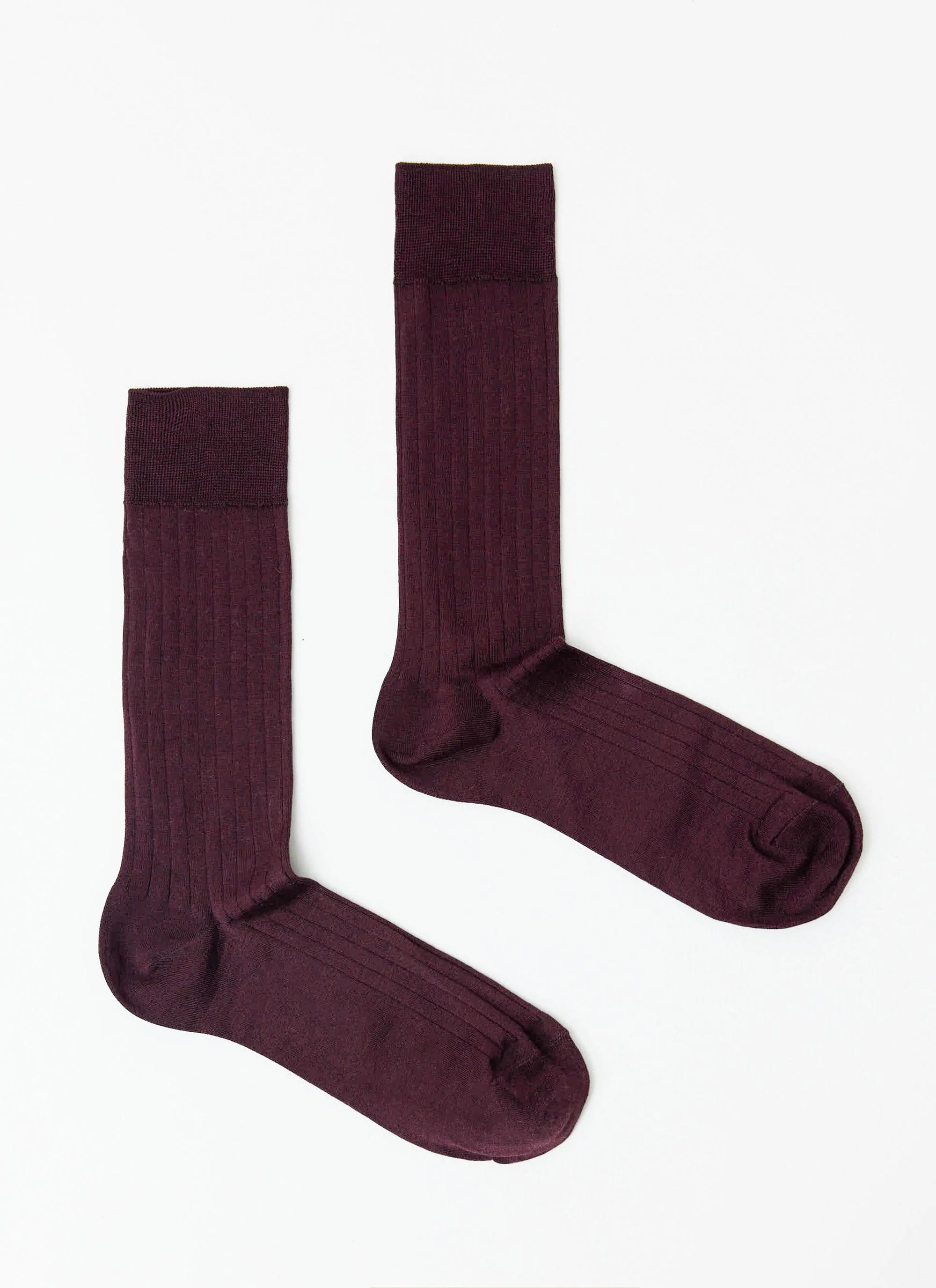 Loafer Dress Socks | Cotton | Merlot