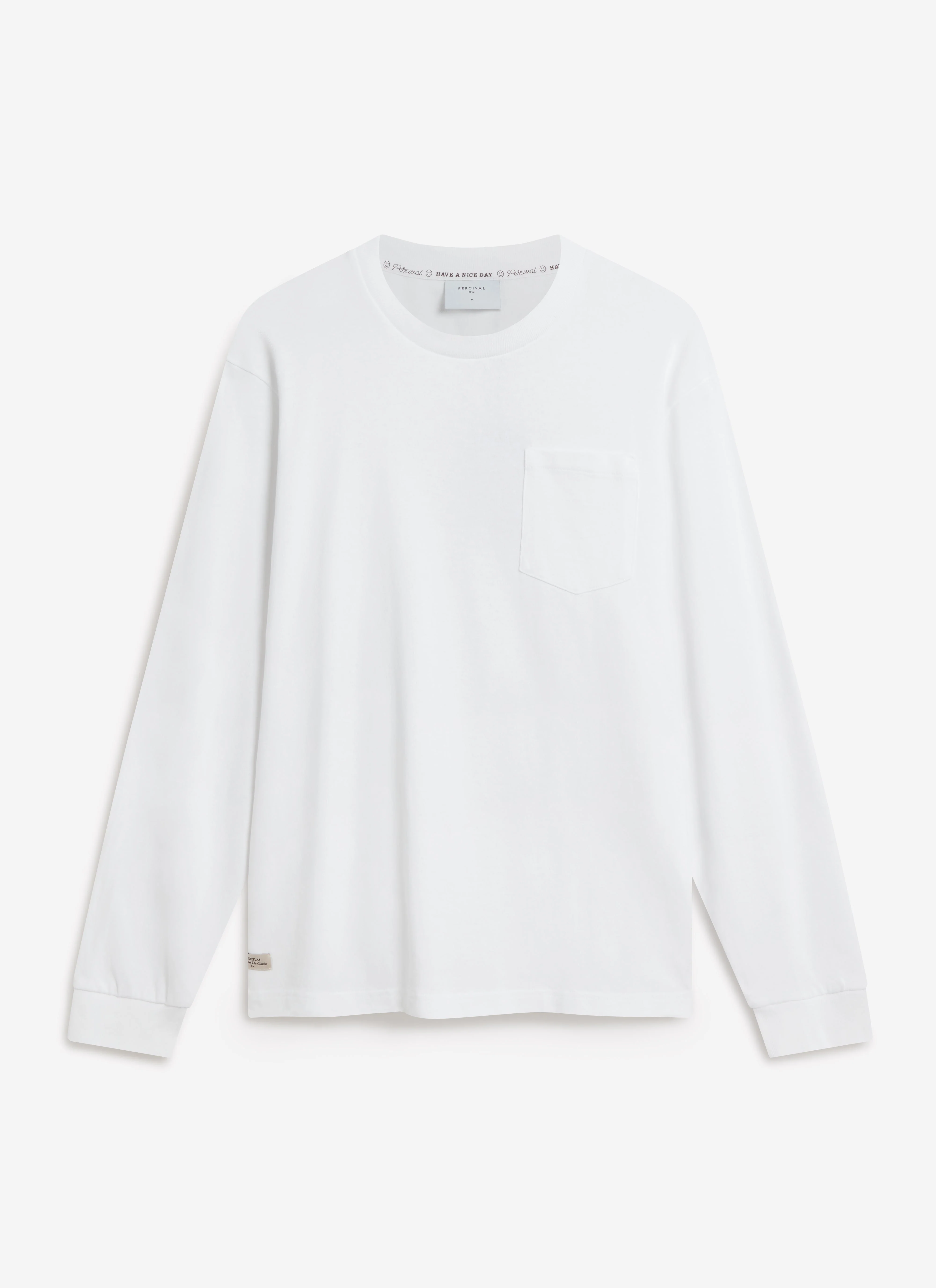 Long Sleeve Pocket T Shirt | Organic Cotton | White - Image 6