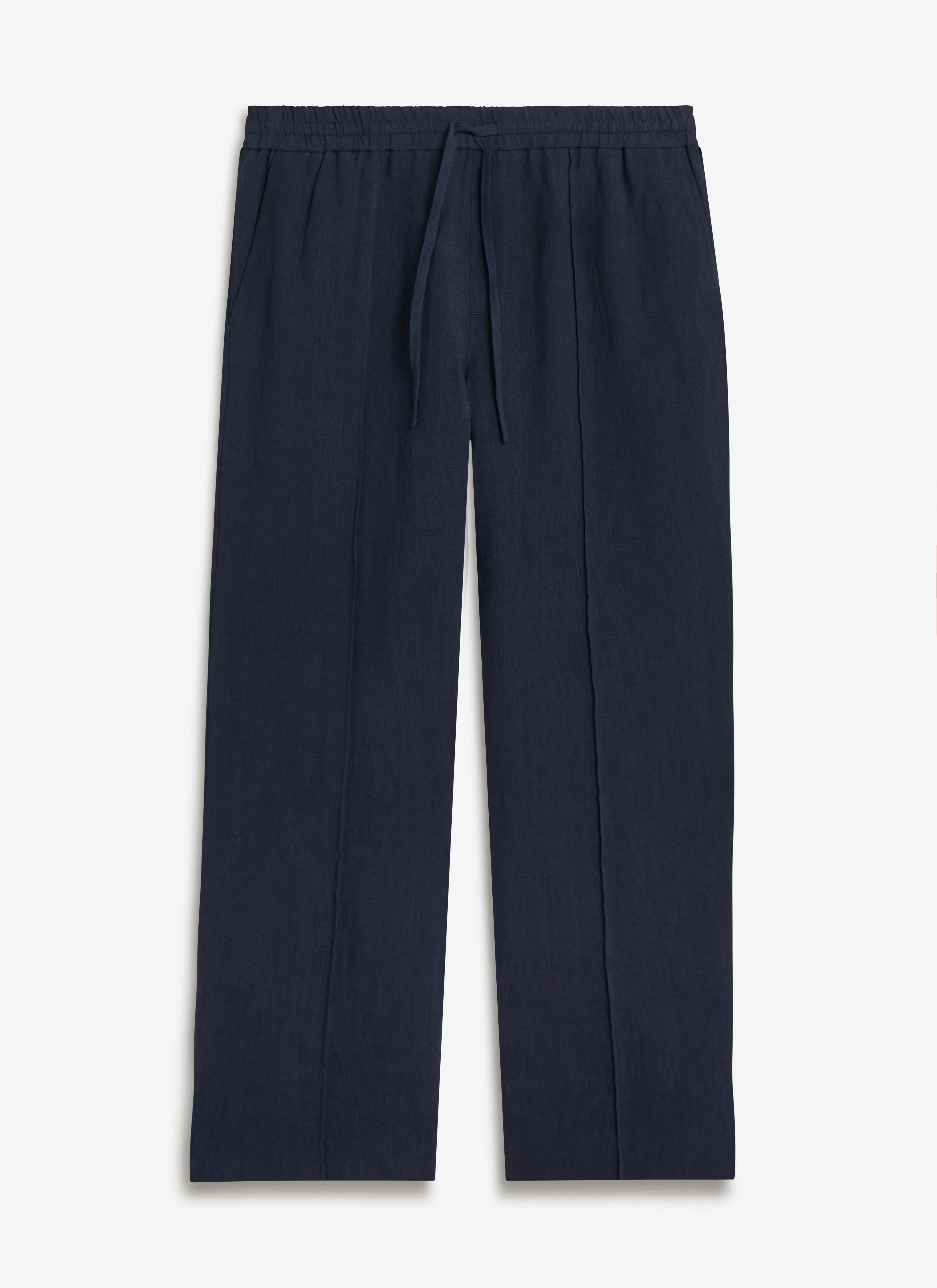 Lorena Wide Leg Trousers | Linen | Navy - Image 4