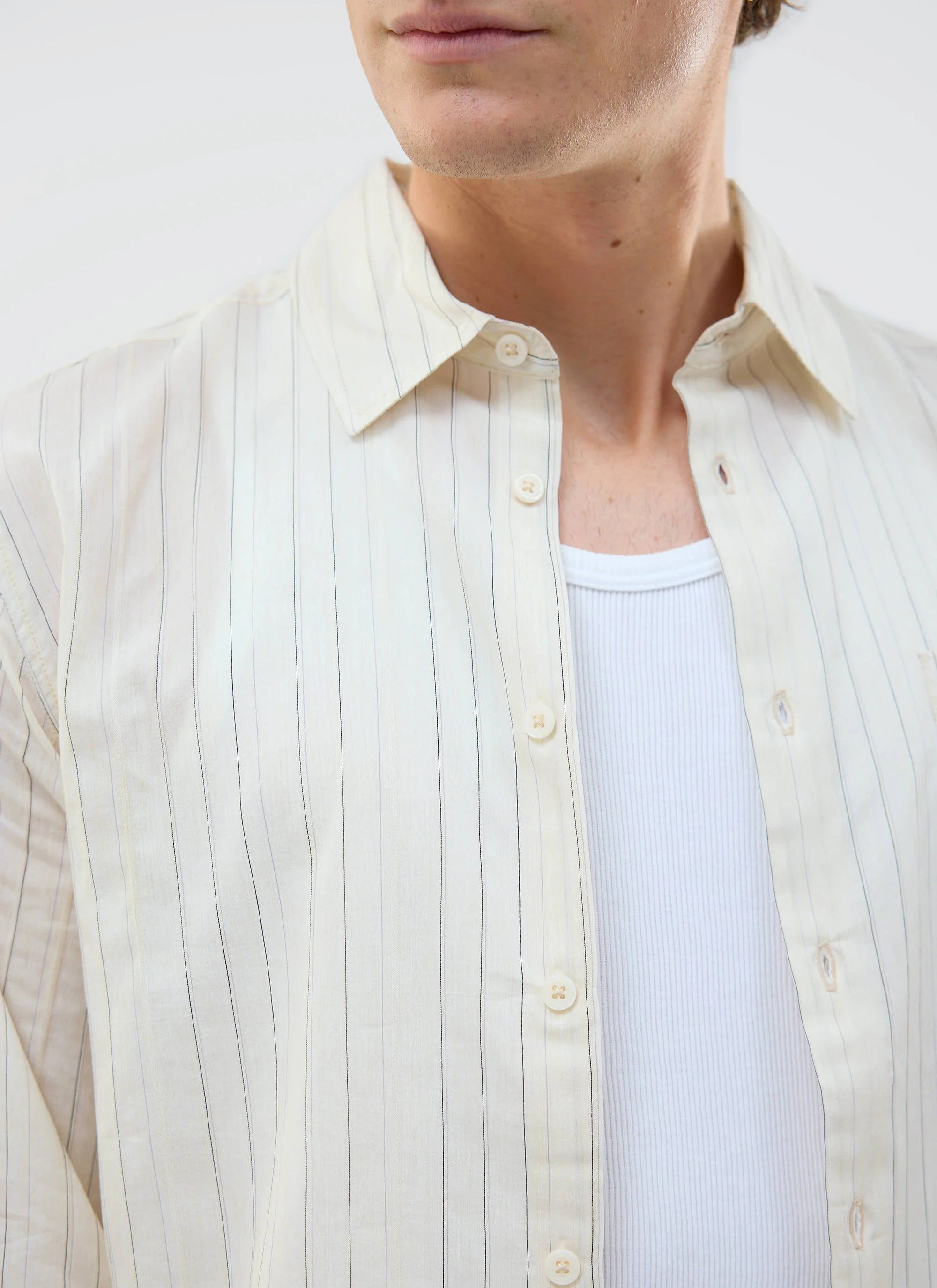 Lorenzo Pearce Shirt | Cream - Image 6