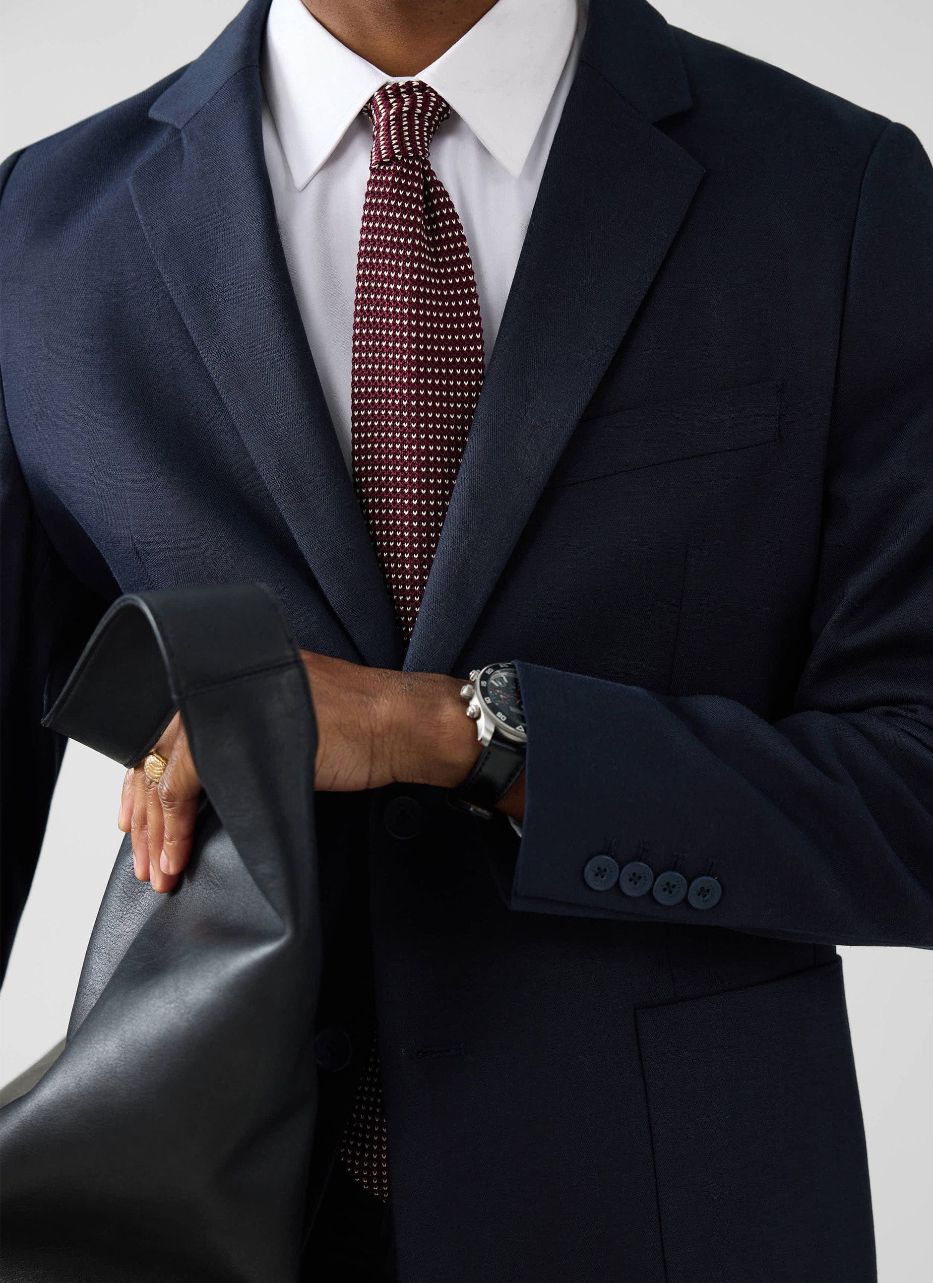 Lyocell Regular Blazer | Navy - Image 4