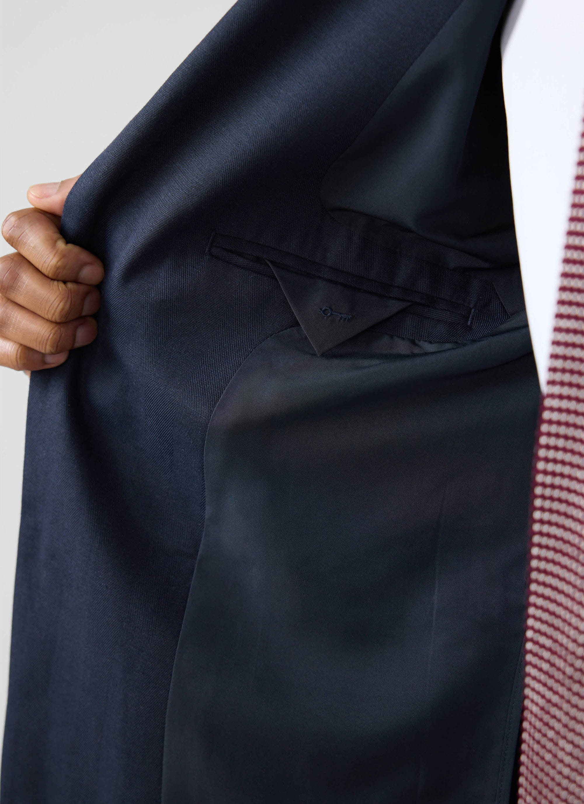 Lyocell Regular Blazer | Navy - Image 8