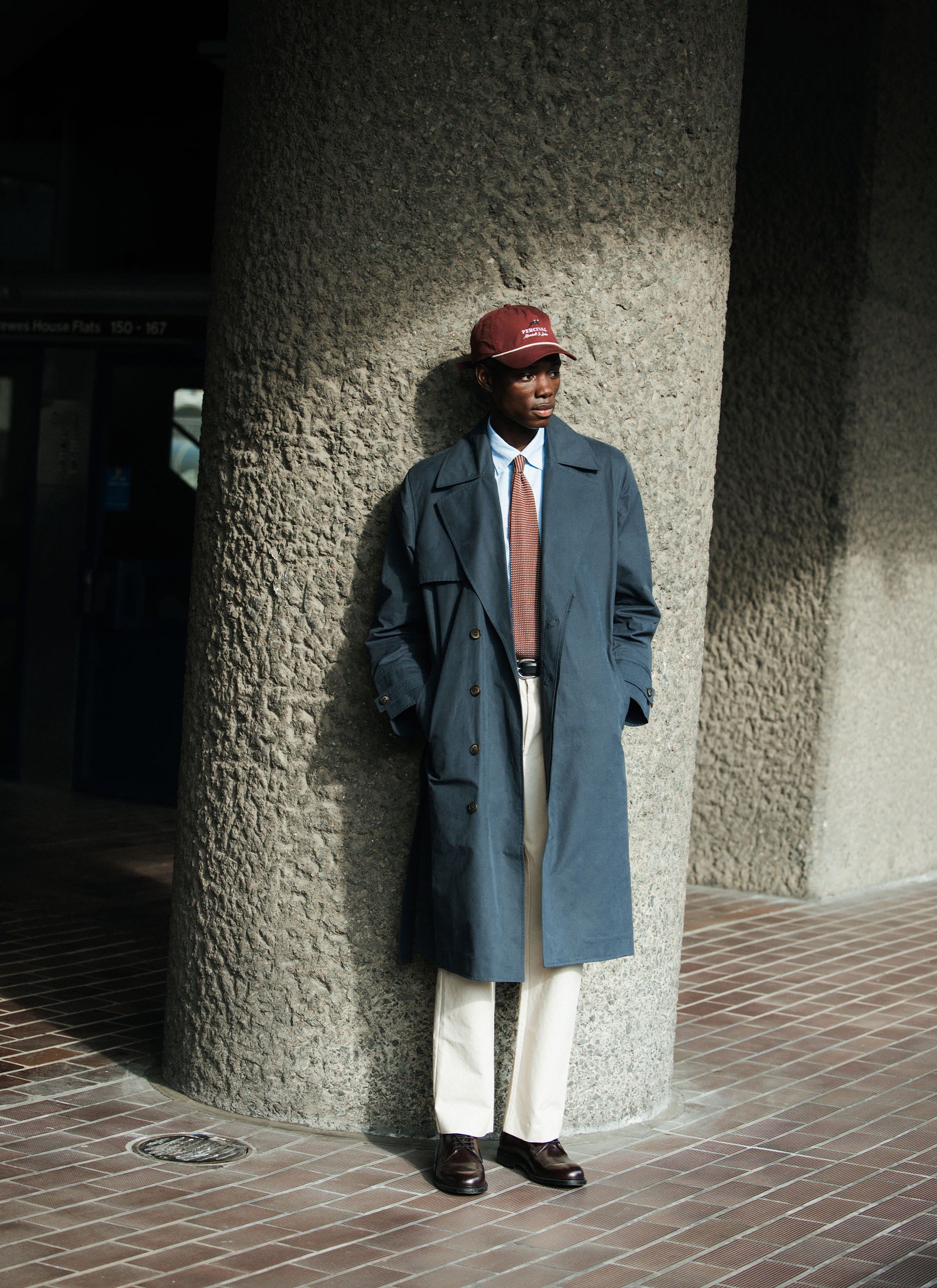Limited Edition Mac Trench Coat | Percival x Front Office | Navy - Image 12