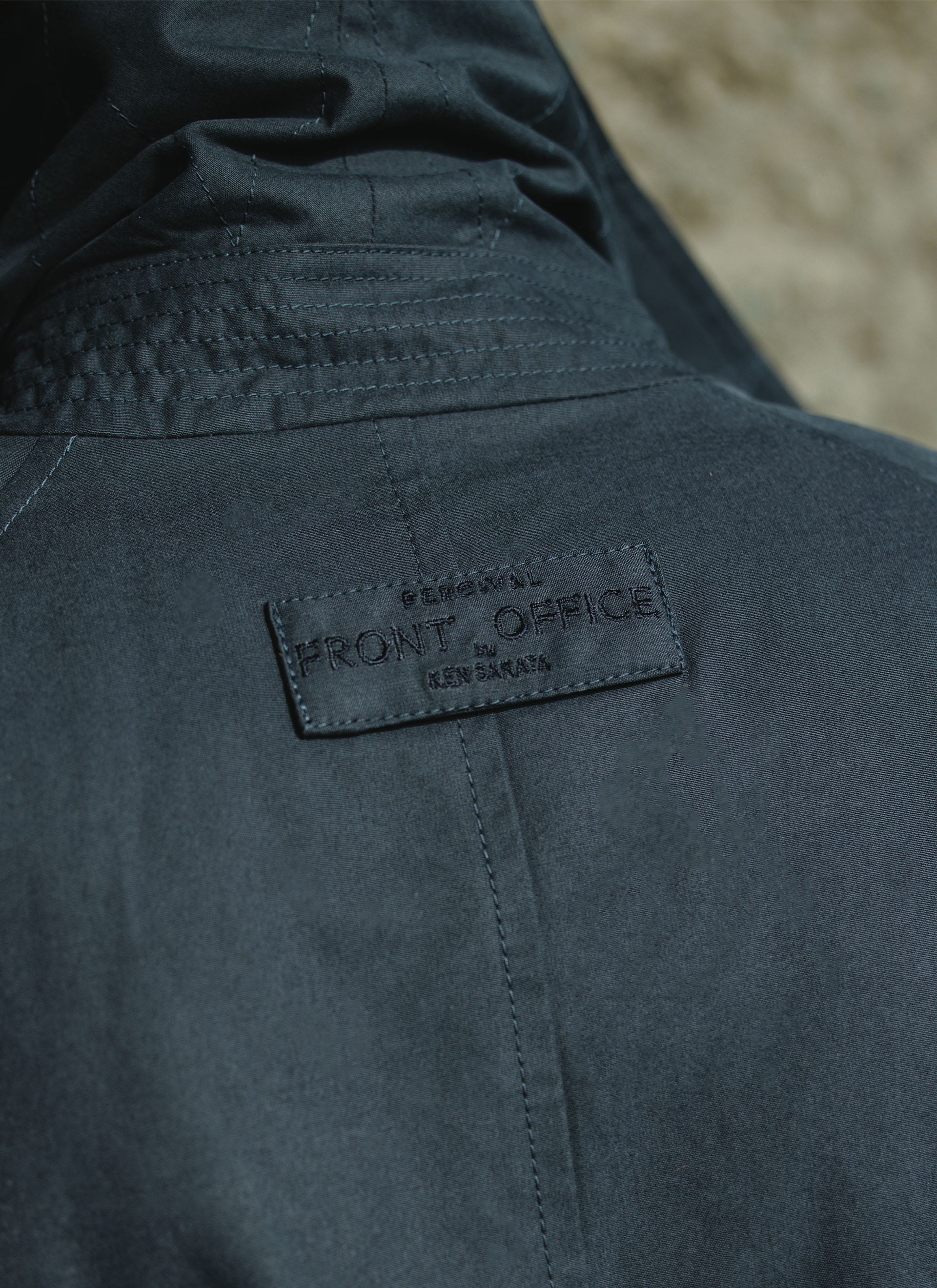 Limited Edition Mac Trench Coat | Percival x Front Office | Navy - Image 3