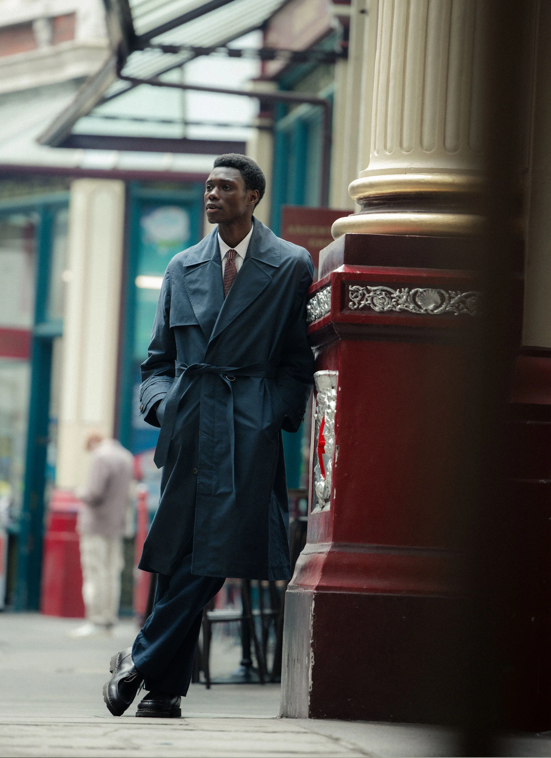 Limited Edition Mac Trench Coat | Percival x Front Office | Navy - Image 4