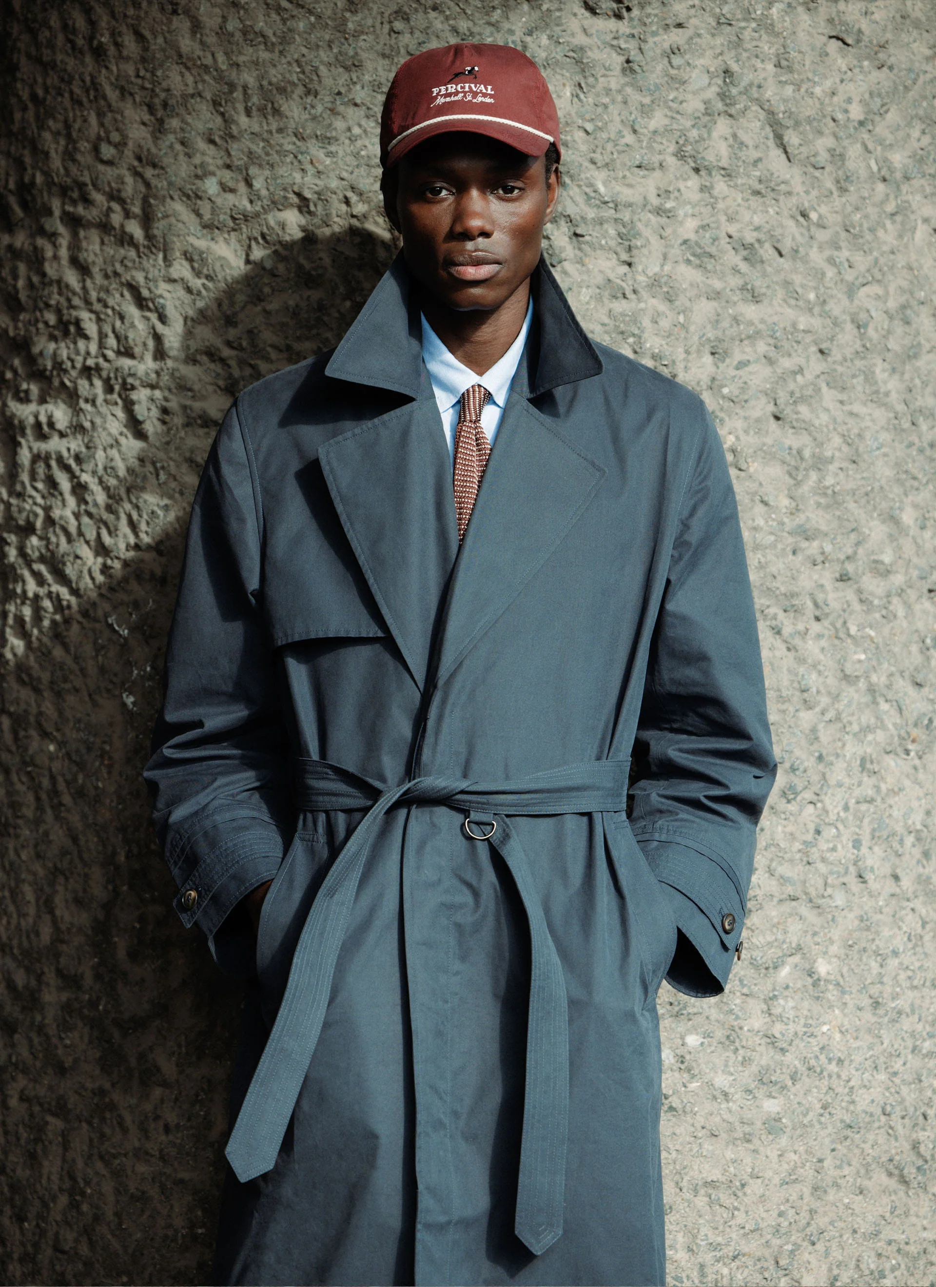 Limited Edition Mac Trench Coat | Percival x Front Office | Navy - Image 7