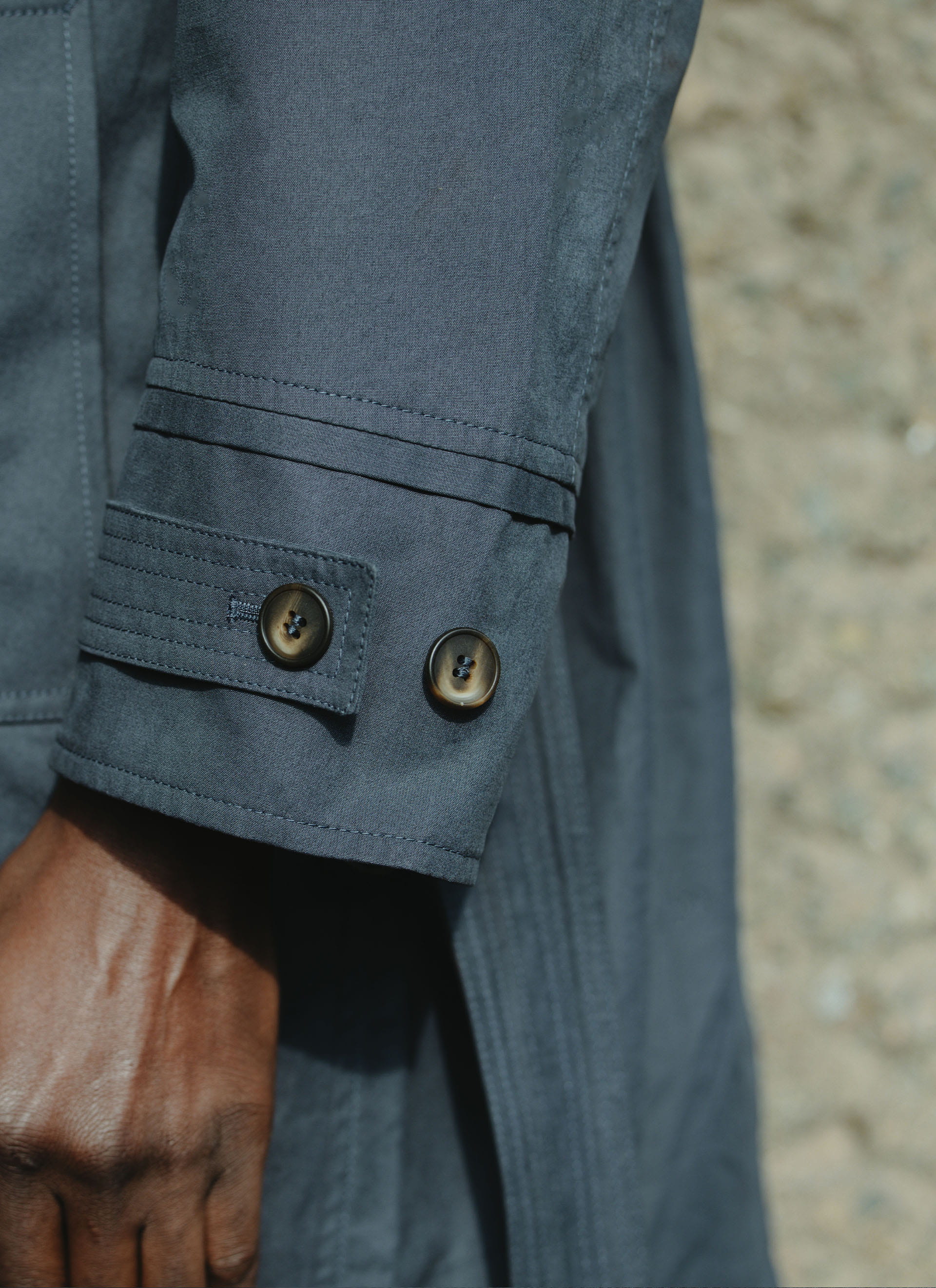 Limited Edition Mac Trench Coat | Percival x Front Office | Navy - Image 8